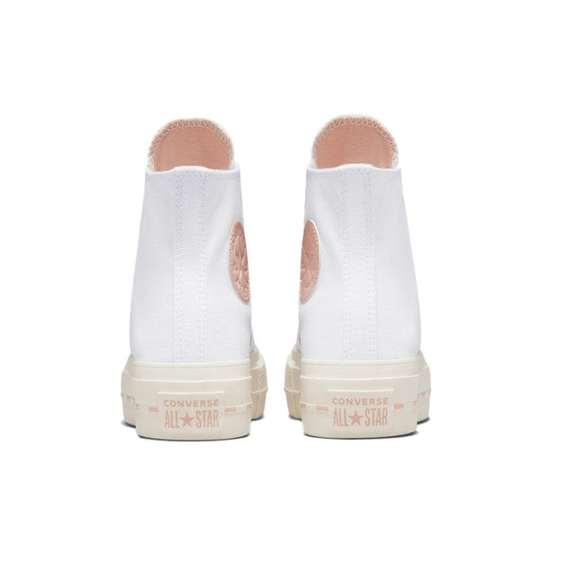 Converse Chuck Taylor All Star Lift High “White Pink Clay” – Women’s Size 7.5