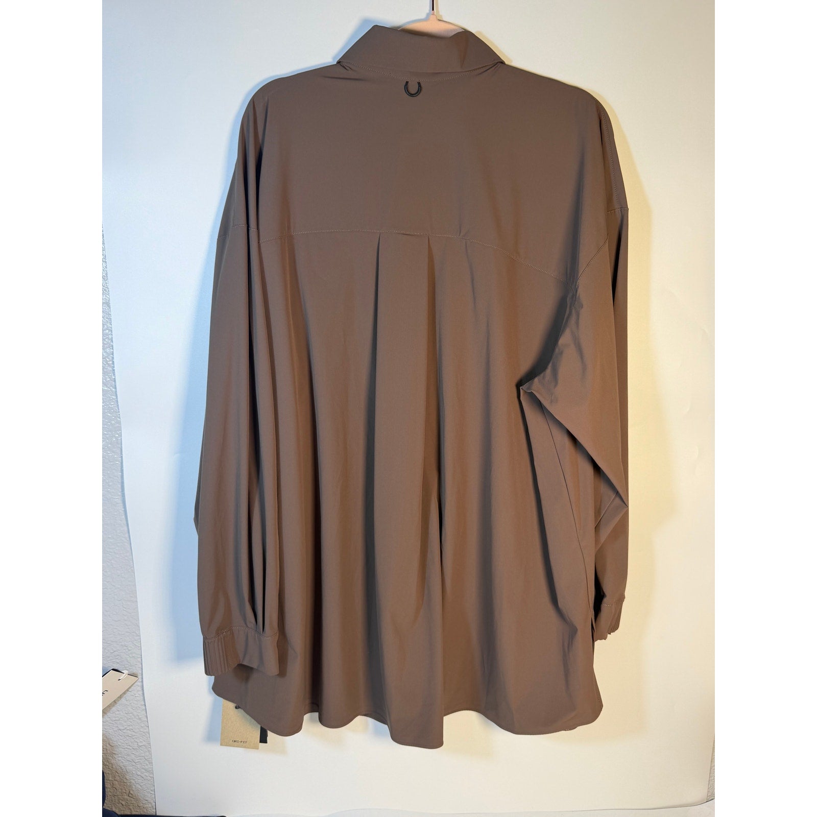 Nike 24.7 Women's XL Brown Dri-FIT Training Button Front Shirt NWT HM8385-004