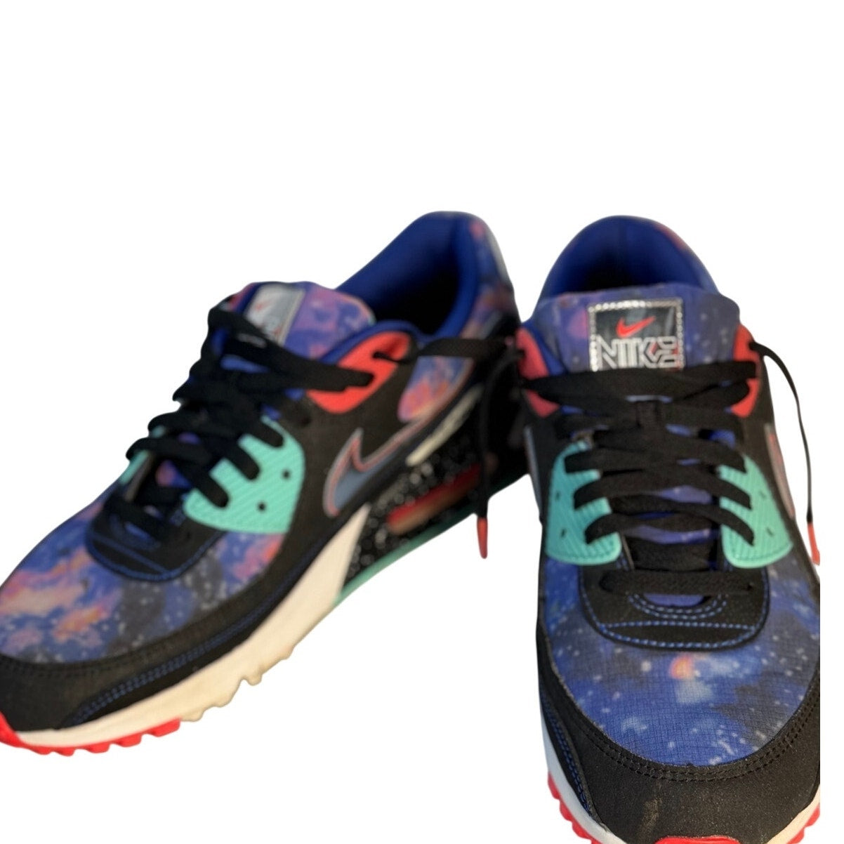 Nike Air Max 90 QS Galaxy Space Theme Sneakers Men's US 11.5