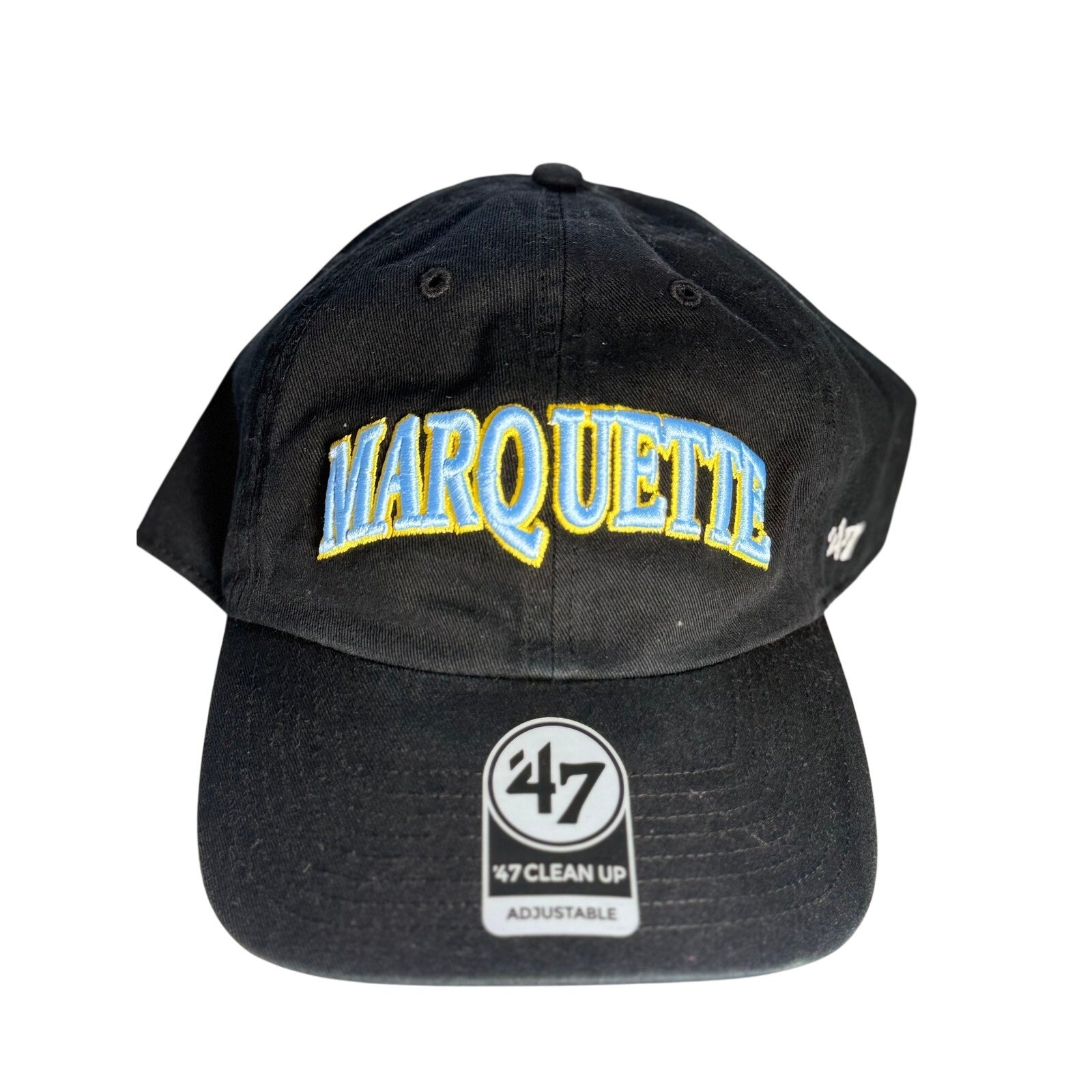'47 Marquette Golden Eagles Clean Up Adjustable Hat Black NWT