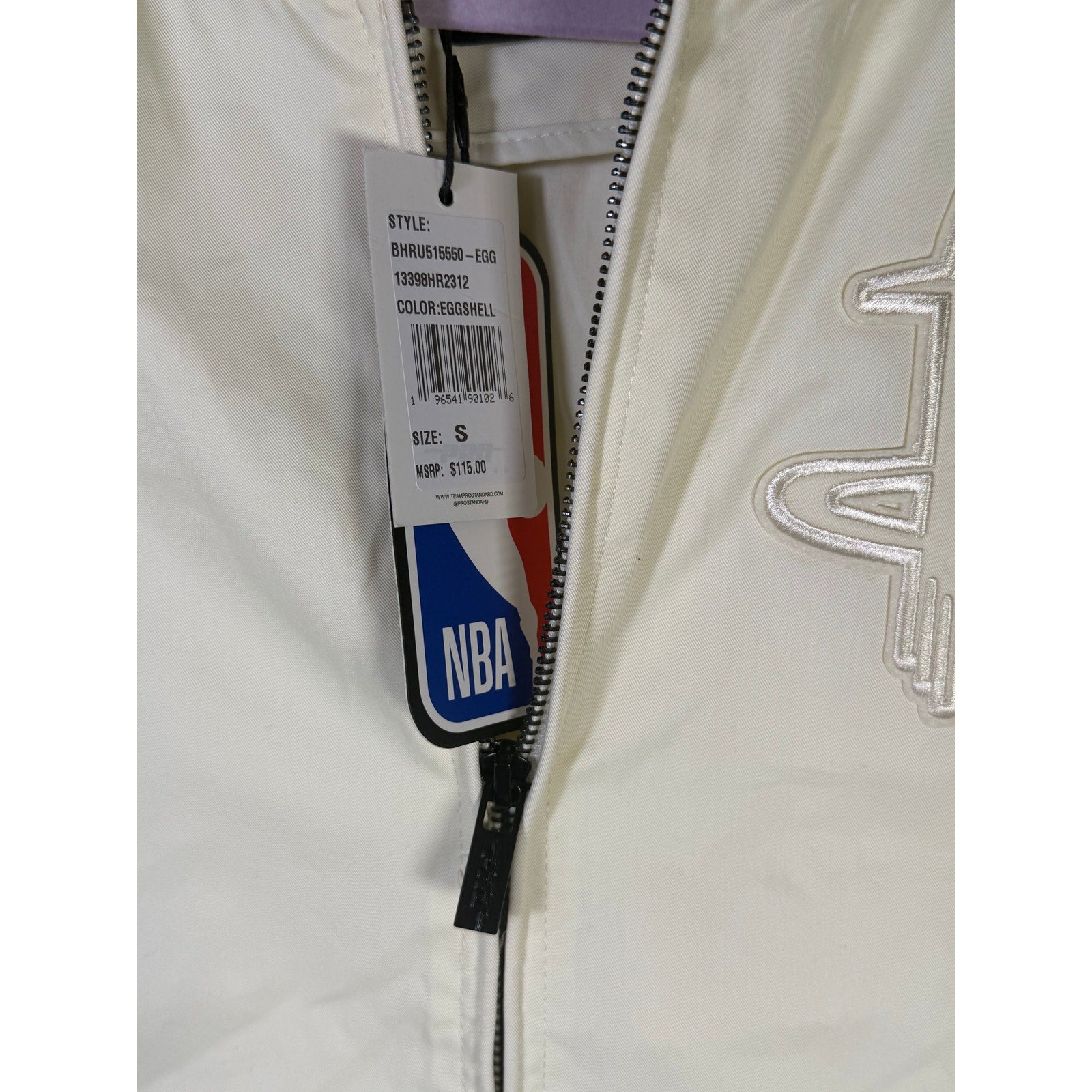 Pro Standard Women’s Houston Rockets Bomber Jacket Cream Size S NWT
