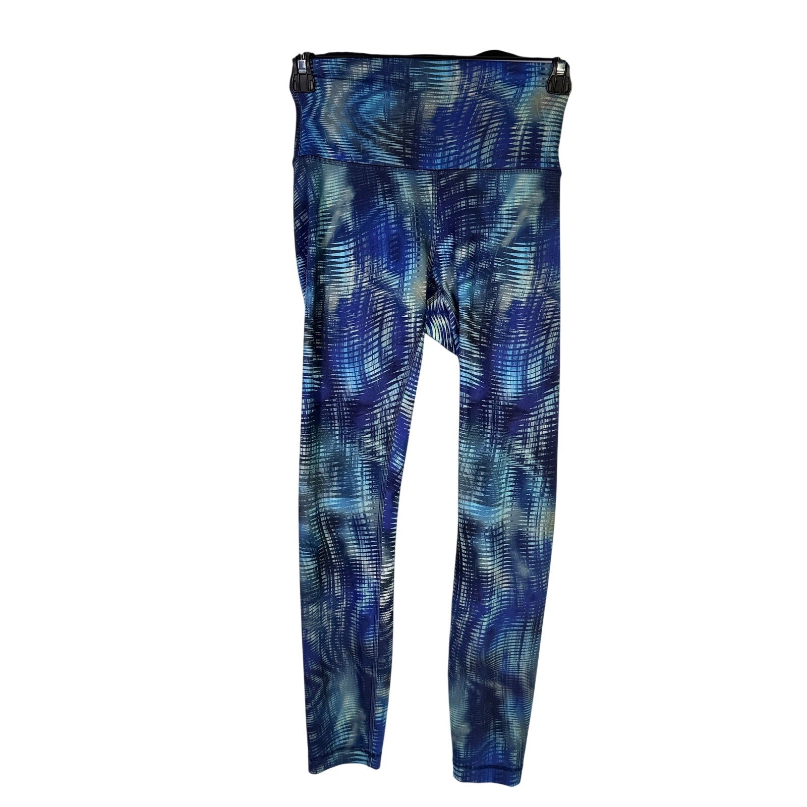 lululemon Women’s High-Rise Full-Length Leggings Size 4 Blue Abstract Print