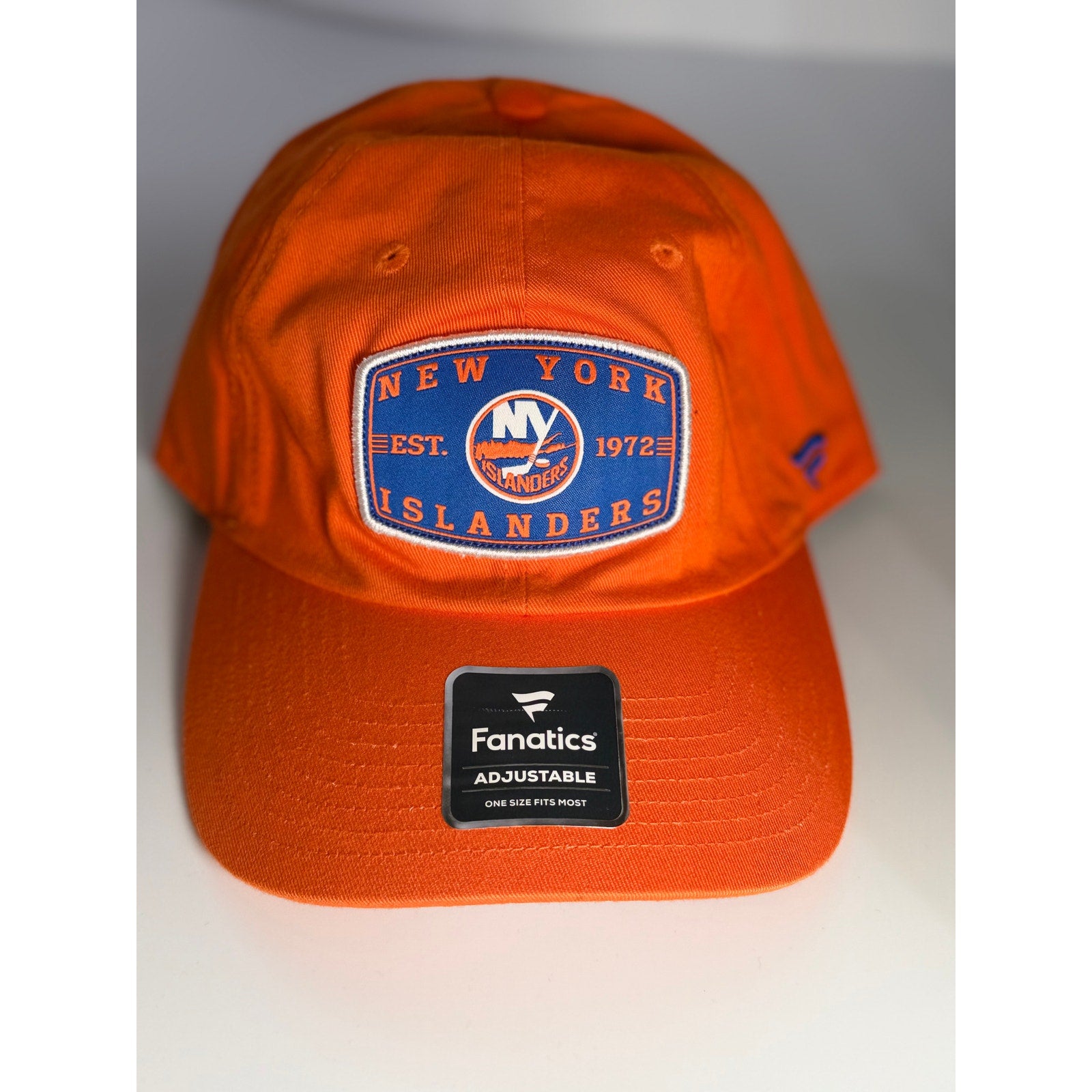 Fanatics New York Islanders Adjustable Hat Orange Dad Cap One Size NWT