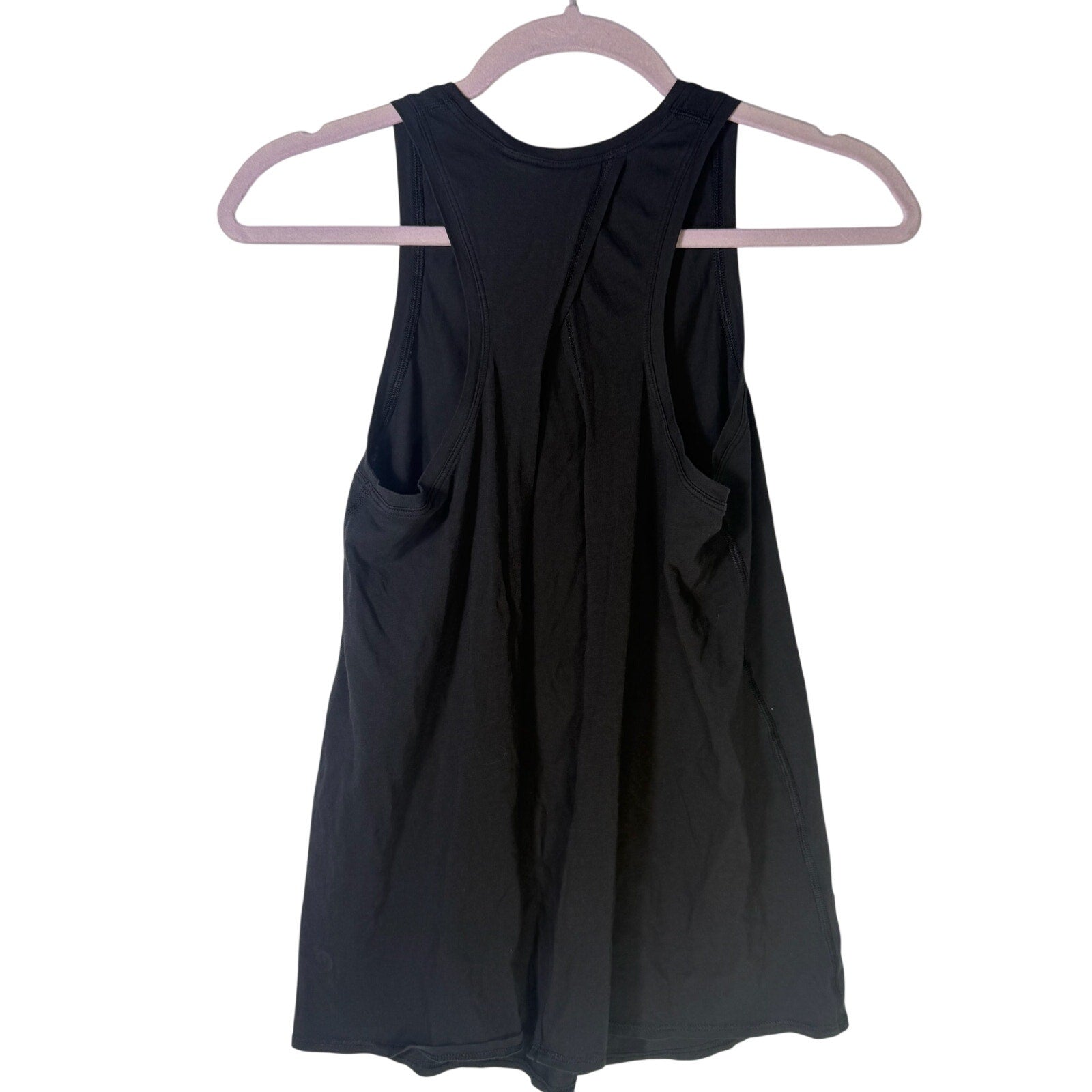 Lululemon Women’s High-Neck Open-Back Athletic Tank Top Black Size 4