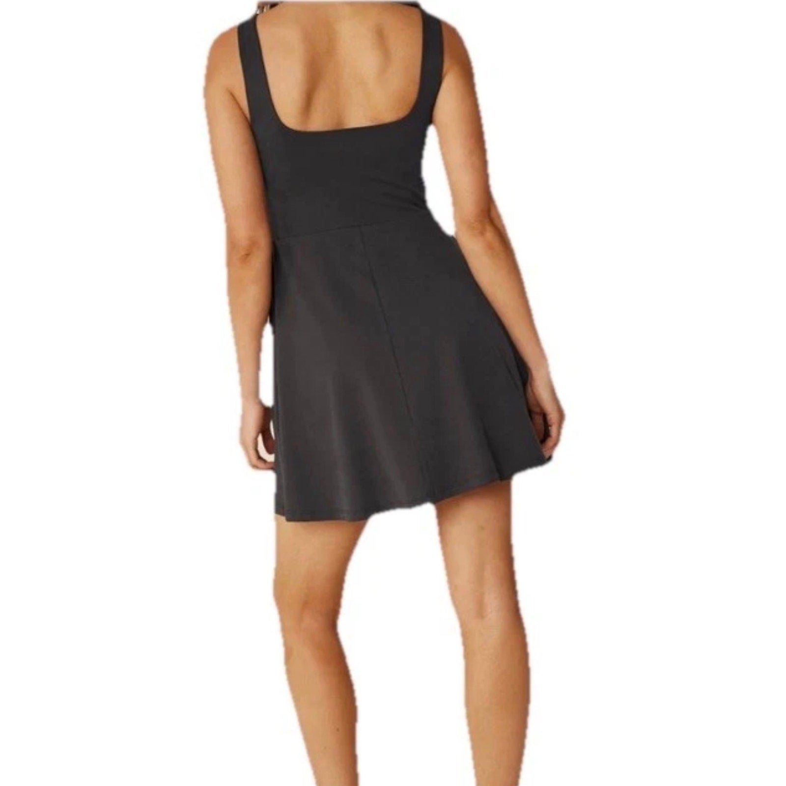 Beyond Yoga Charmed Fit &amp; Flare Mini Dress – Women’s Size Medium – Black