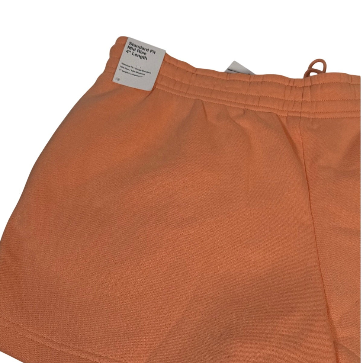 Nike Women’s Fleece Drawstring Shorts Peach Orange Size XL
