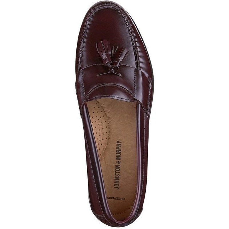 Johnston & Murphy Tassel Loafers – Men’s Size 11 Sheepskin Leather Dress Shoes