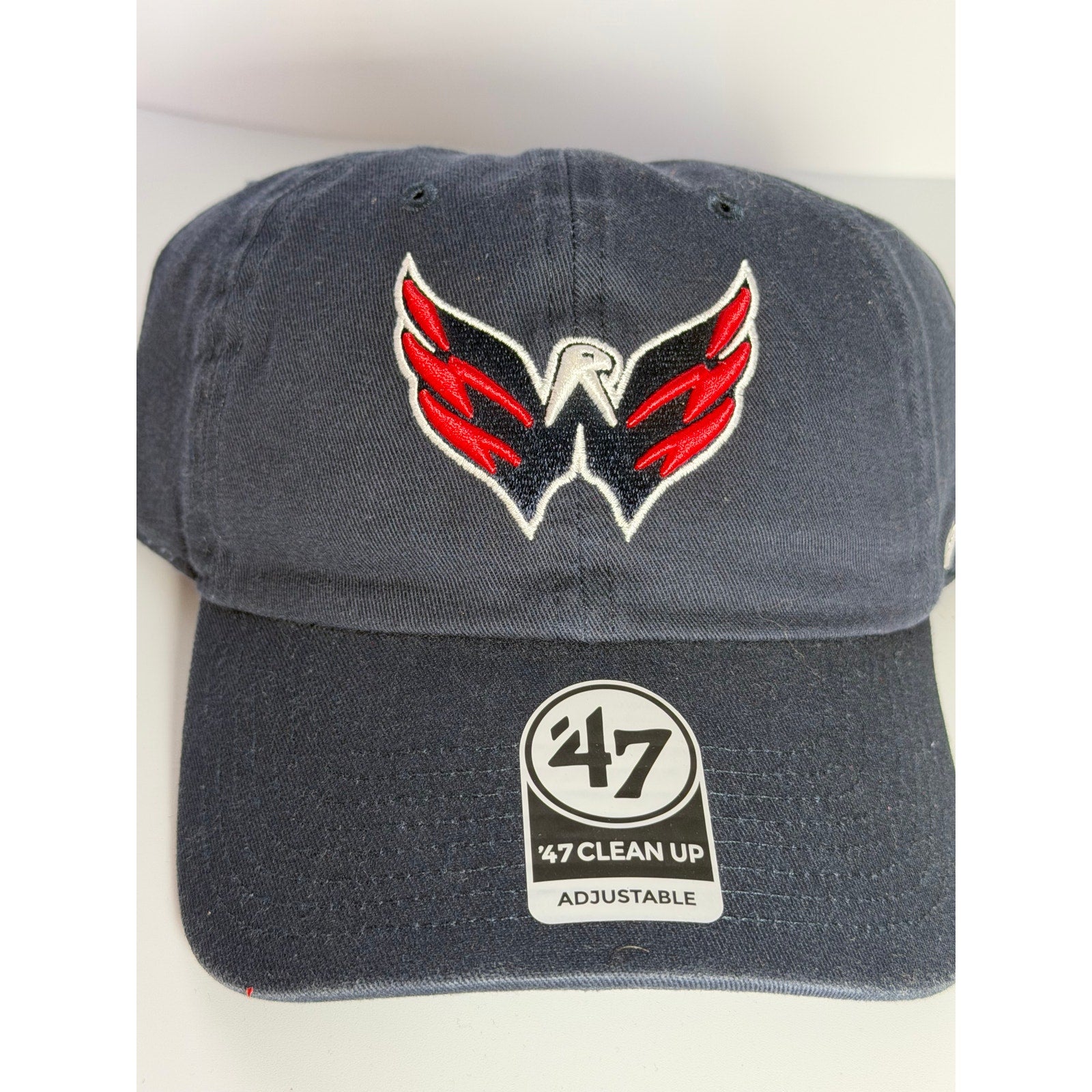 47 Brand Washington Capitals Clean Up Adjustable Strapback Hat NHL NWT Navy