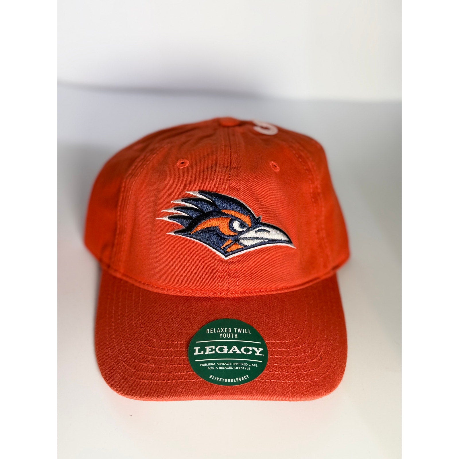 Legacy UTSA Roadrunners Youth Adjustable Relaxed Twill Hat Orange NCAA Cap
