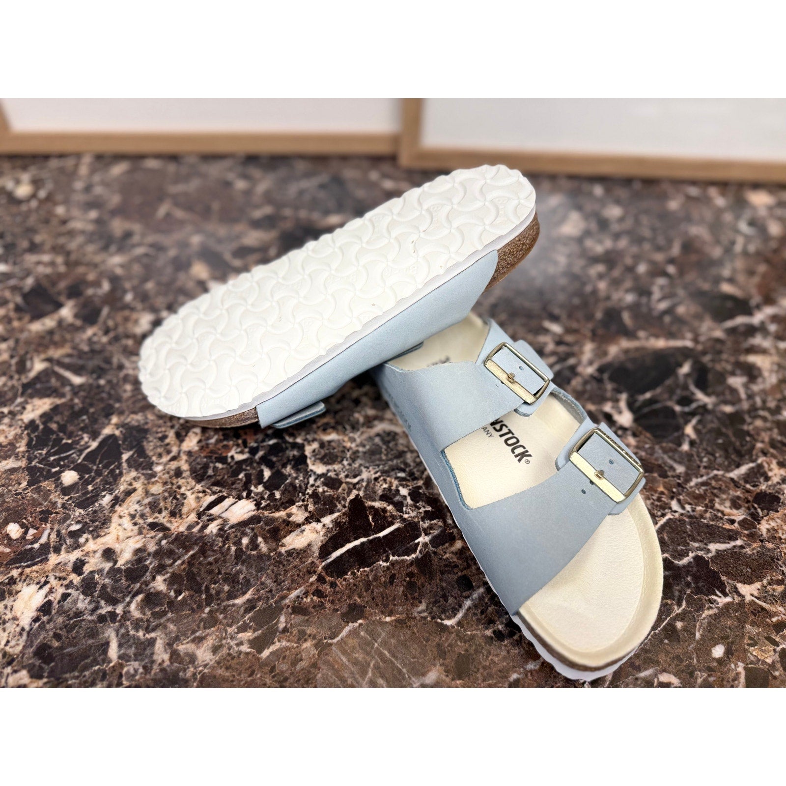 Birkenstock New Women's Arizona Sandal Sky Blue Nubuck | 39 EU