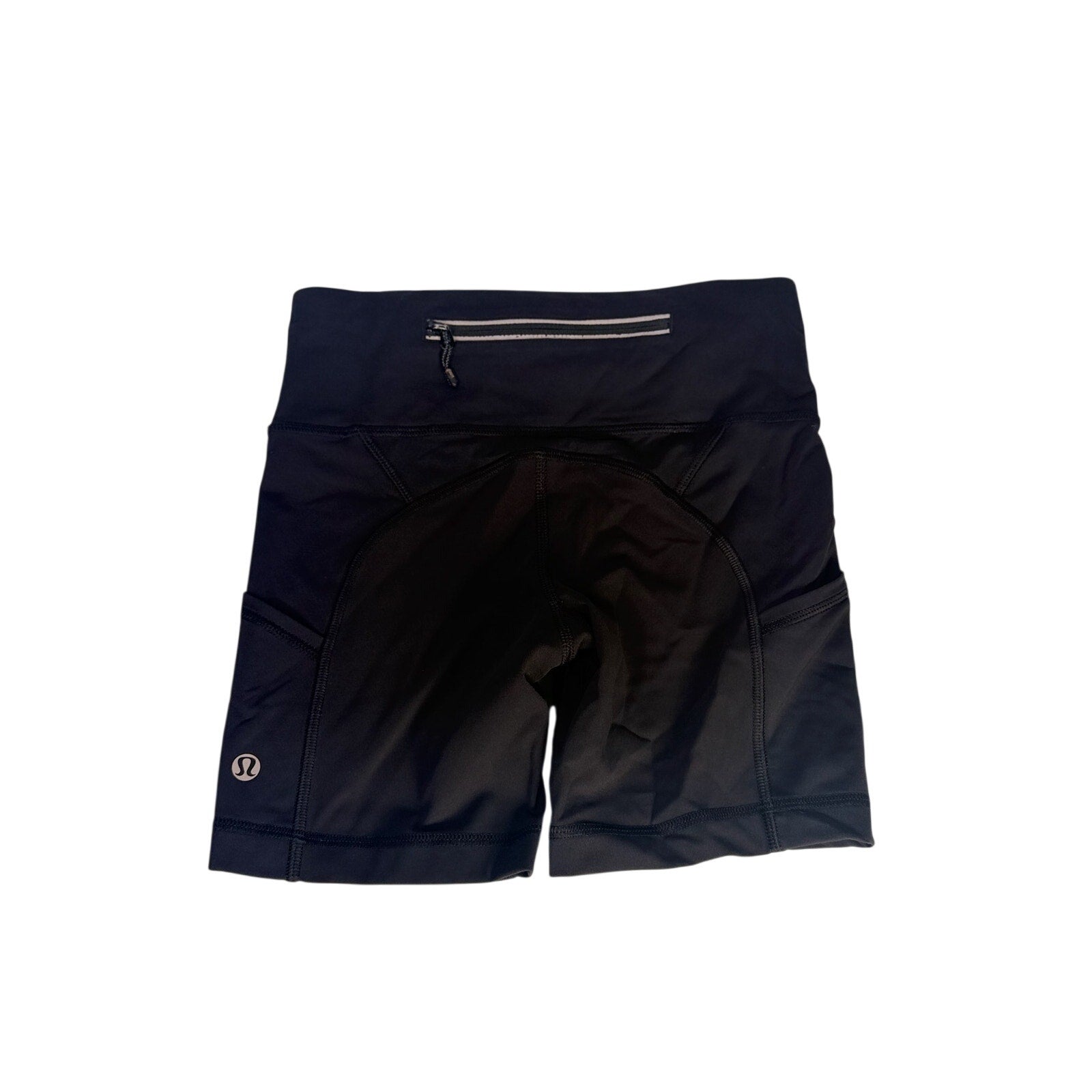 Lululemon Women’s High-Rise Biker Shorts Black Pockets Size 2