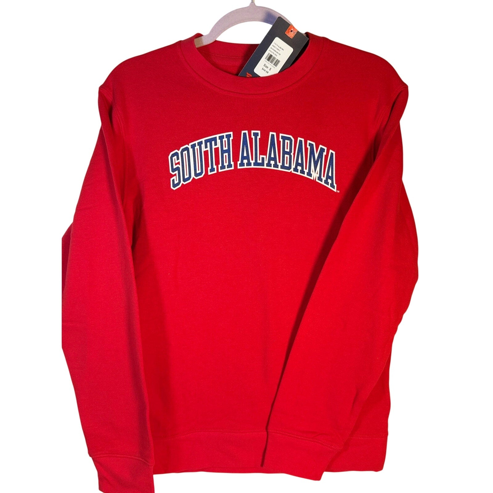 South Alabama Jaguars Crewneck Sweatshirt – Men's Small – Red – New with Tags