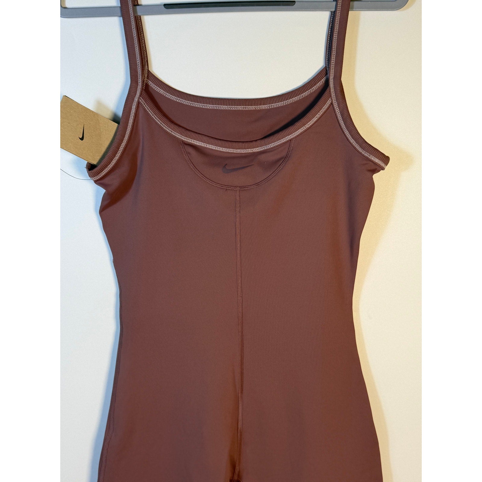 Nike Women's Training One Piece Bodysuit Romper Mauve Size S NWT
