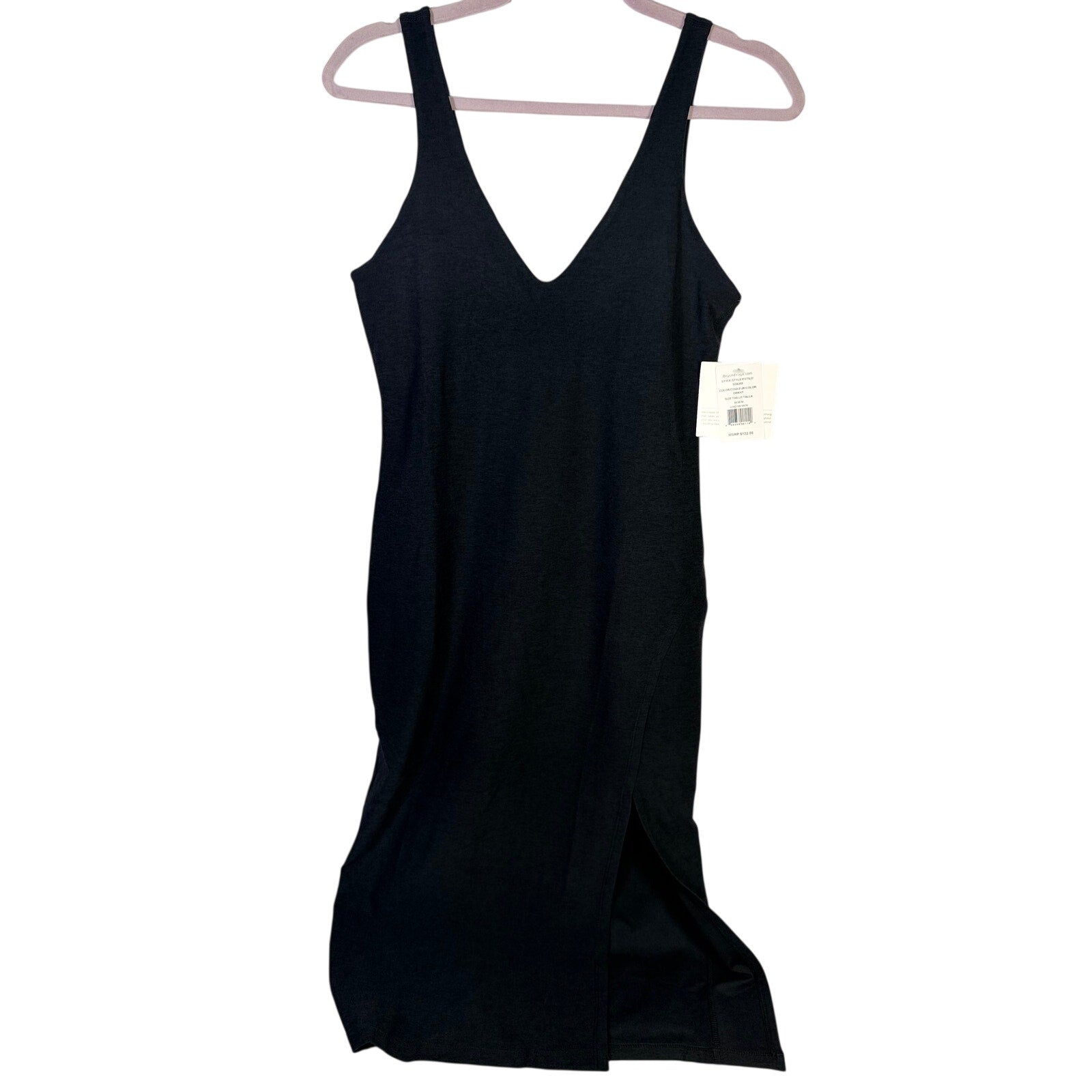 Beyond Yoga Spacedye Inspire Midi Dress Women’s Size Medium Black