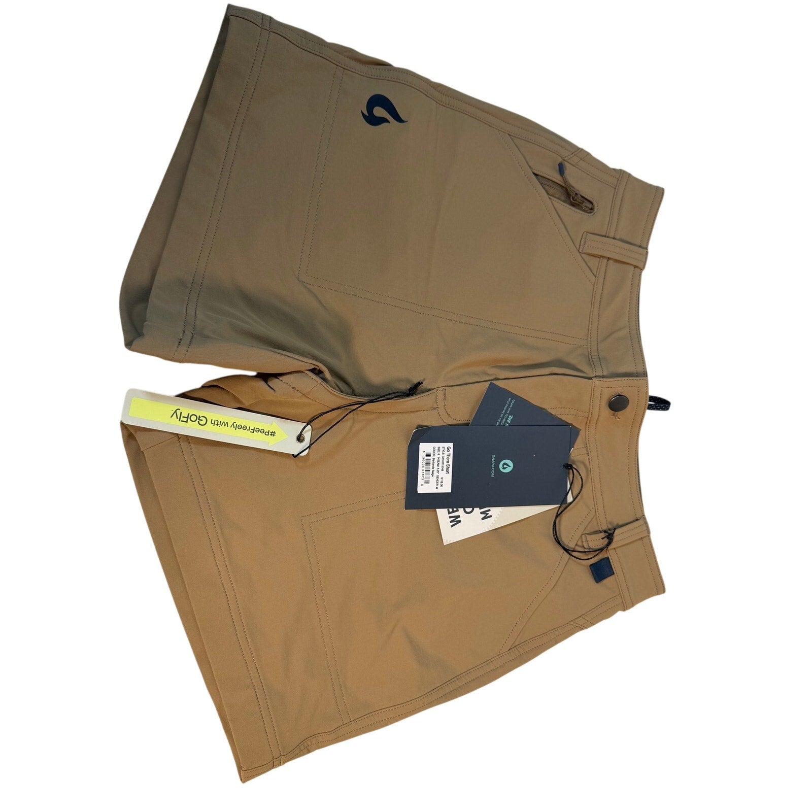 GOHUNT Gear Men's Soft Shell Performance Hiking Shorts Brown Size M NWT