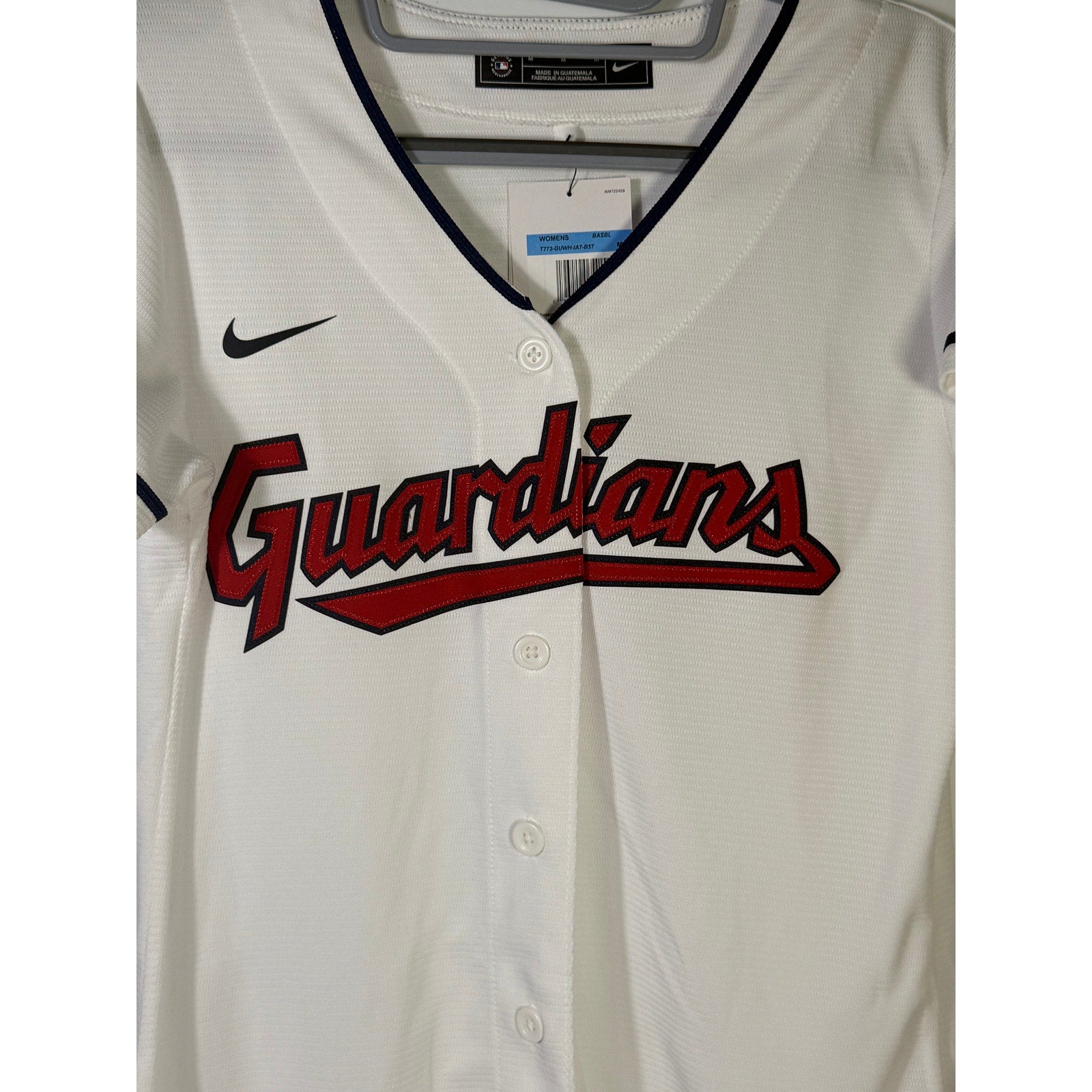 Nike Cleveland Guardians Shane Bieber #57 Women's Jersey NWT L White