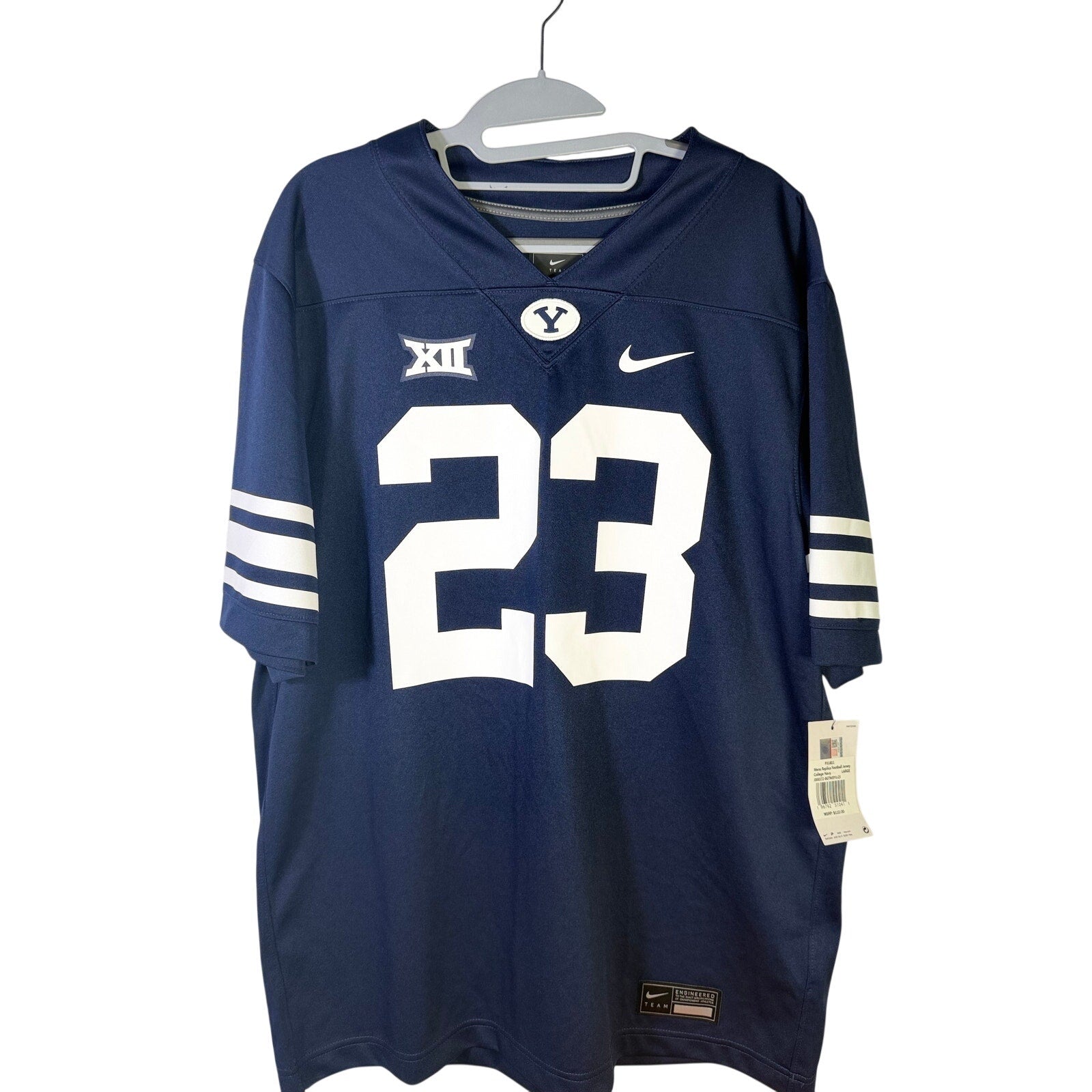 Nike BYU Cougars #23 Replica Football Jersey Men's Large Navy NWT