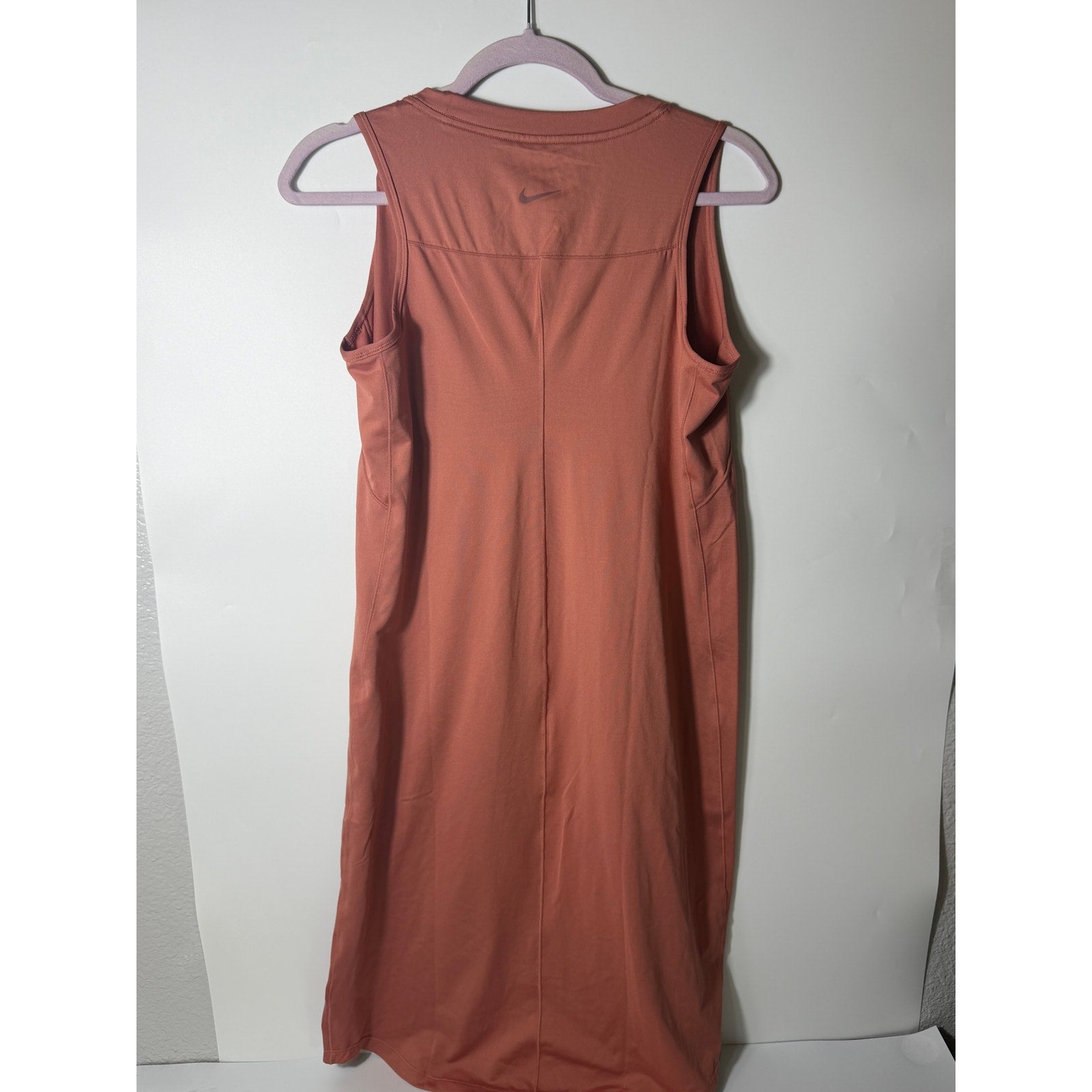 Nike Dri-FIT Maternity Sleeveless Midi Dress Women's Medium Pink New