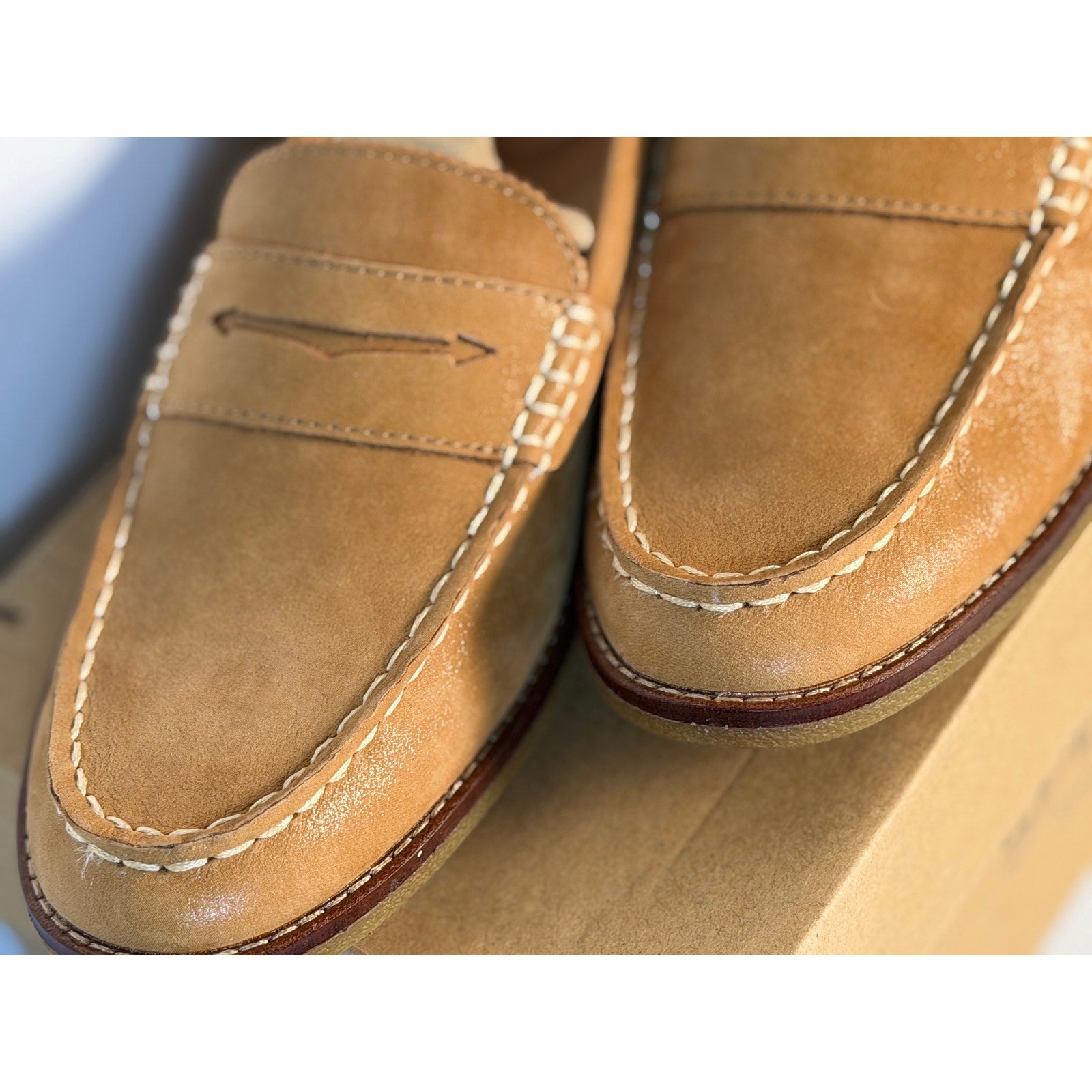 Sperry Seaport Penny Leather Loafers – Women's US 9M Tan STS85444 – New in Box