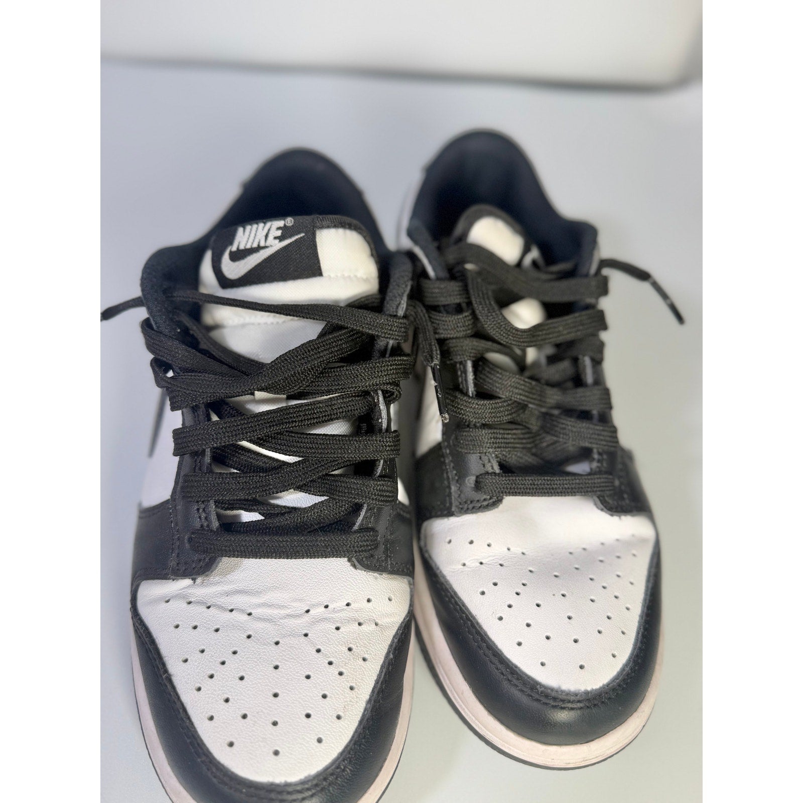 Nike Dunk Low Panda Black White Sneakers Youth Size 5Y DD1503-101 Shoes