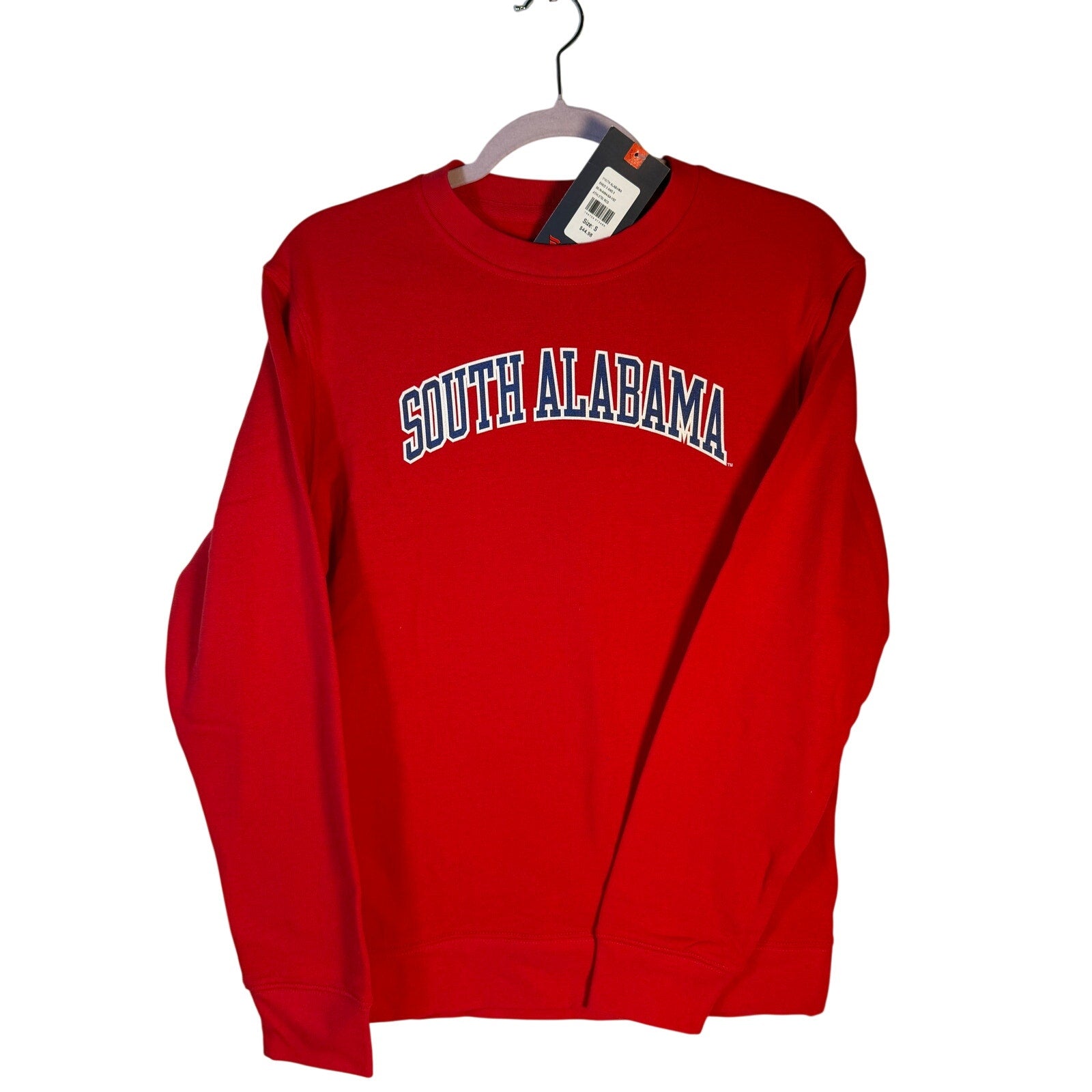 South Alabama Jaguars Crewneck Sweatshirt – Men's Small – Red – New with Tags