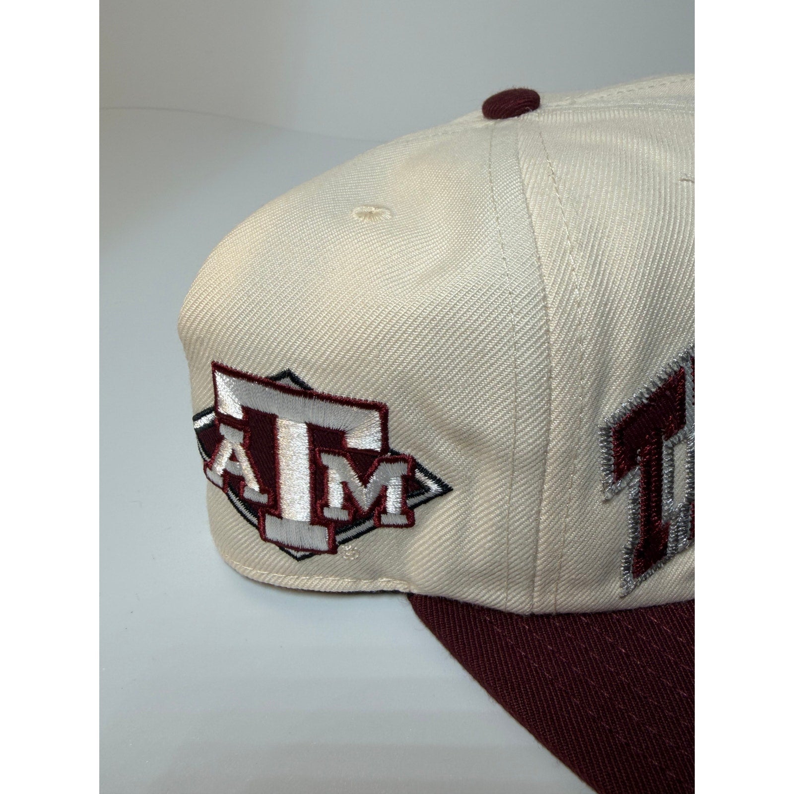 '47 Brand Texas A&M Aggies Snapback Hat | Cream Maroon Adjustable