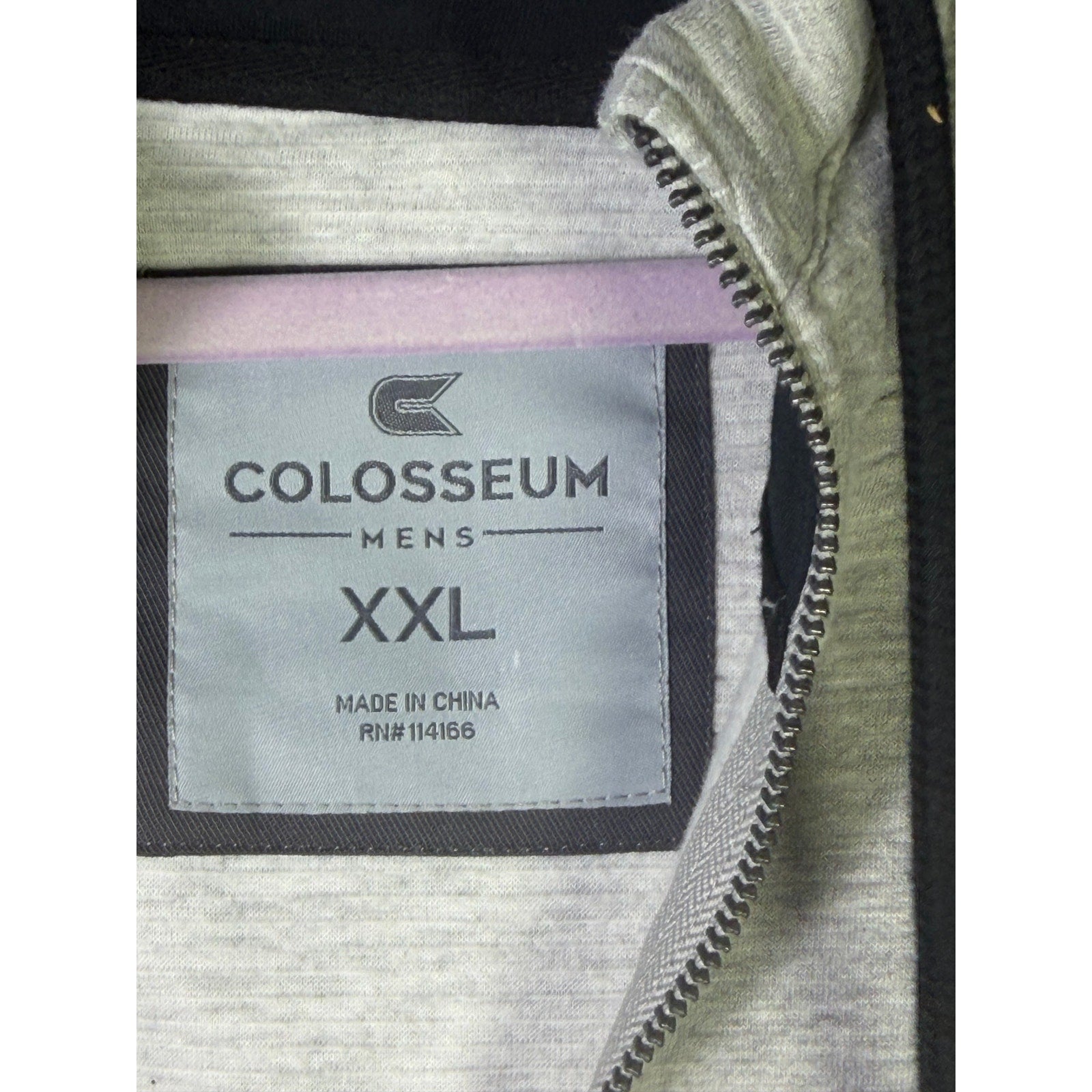 Gray Colosseum UCF Knights men's XXL quarter-zip pullover hoodie with tags, featuring team logo and casual fit.