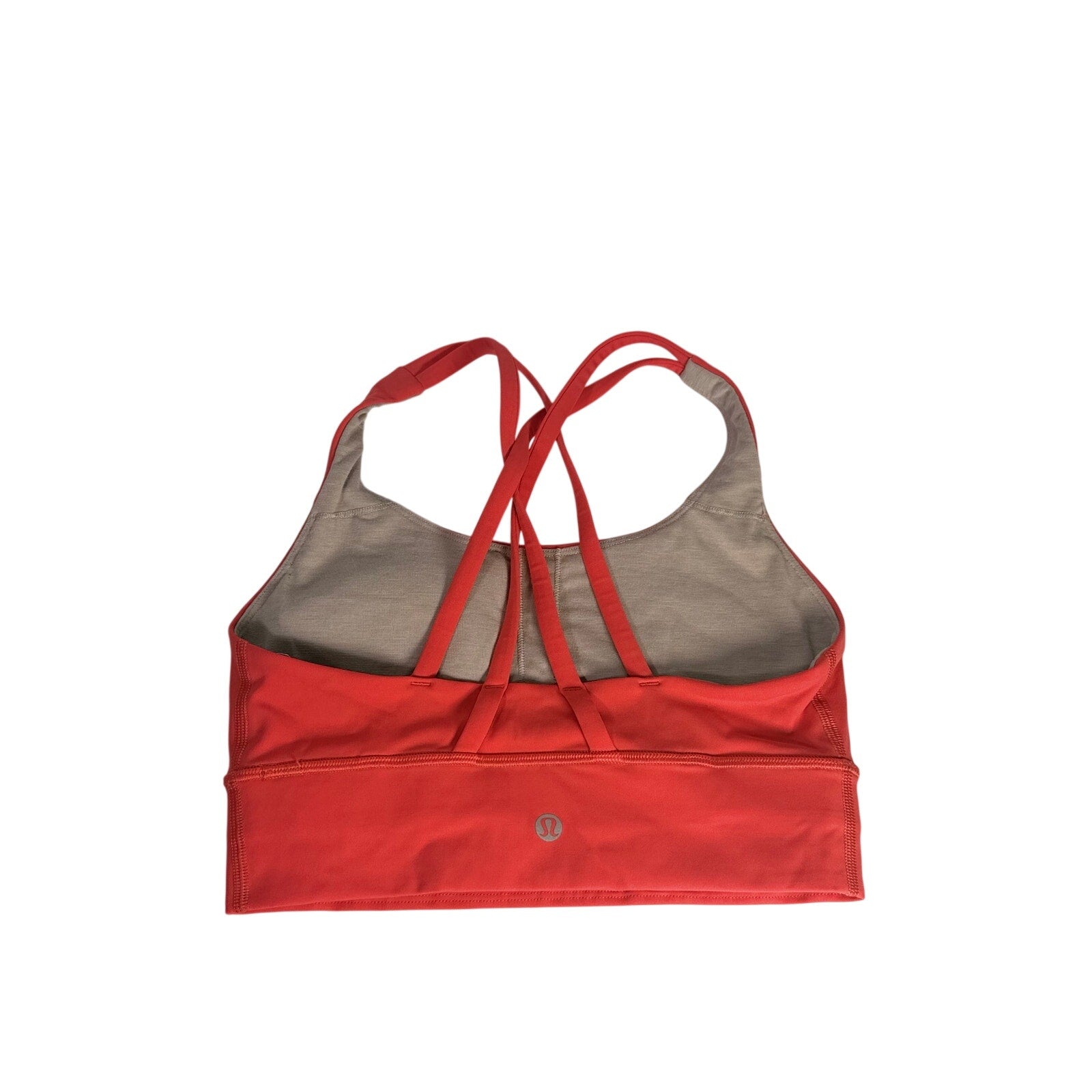 Lululemon Women’s Strappy Longline Sports Bra Coral Red Size 4