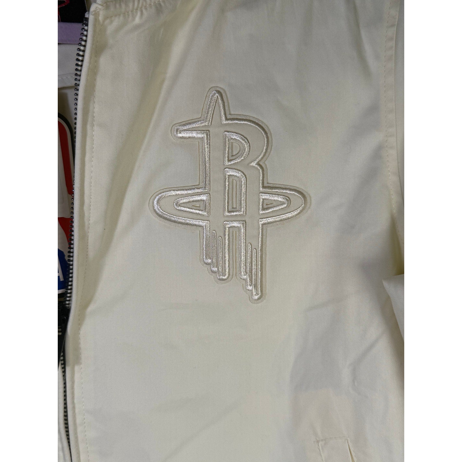 Pro Standard Women’s Houston Rockets Bomber Jacket Cream Size S NWT