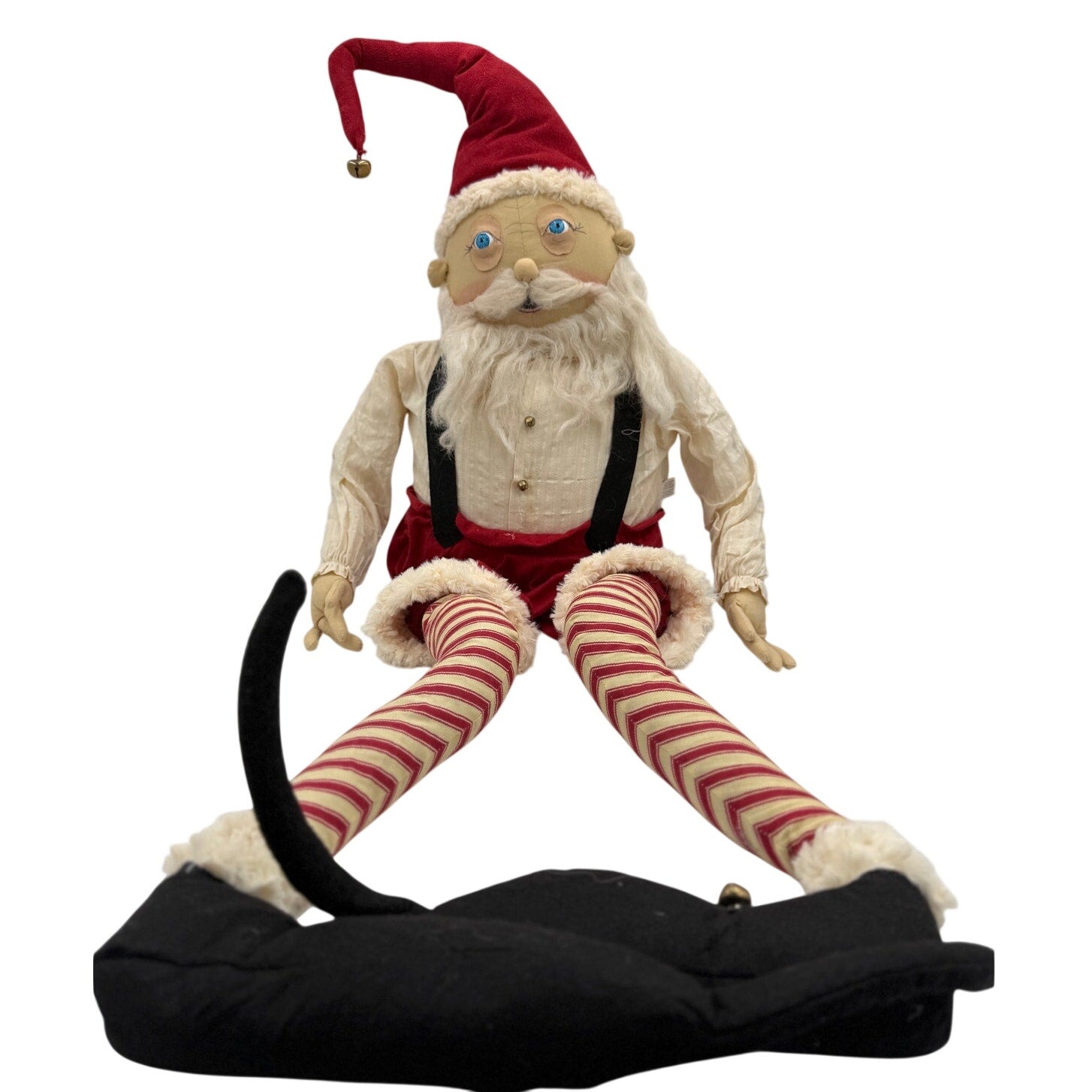 Joe Spencer Gathered Traditions Meriweather Santa Lg. 49" weighted shelf sitter
