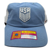 USA Soccer Fan Ink CL-51 Pro Adjustable Trucker Hat Blue White One Size NWOT