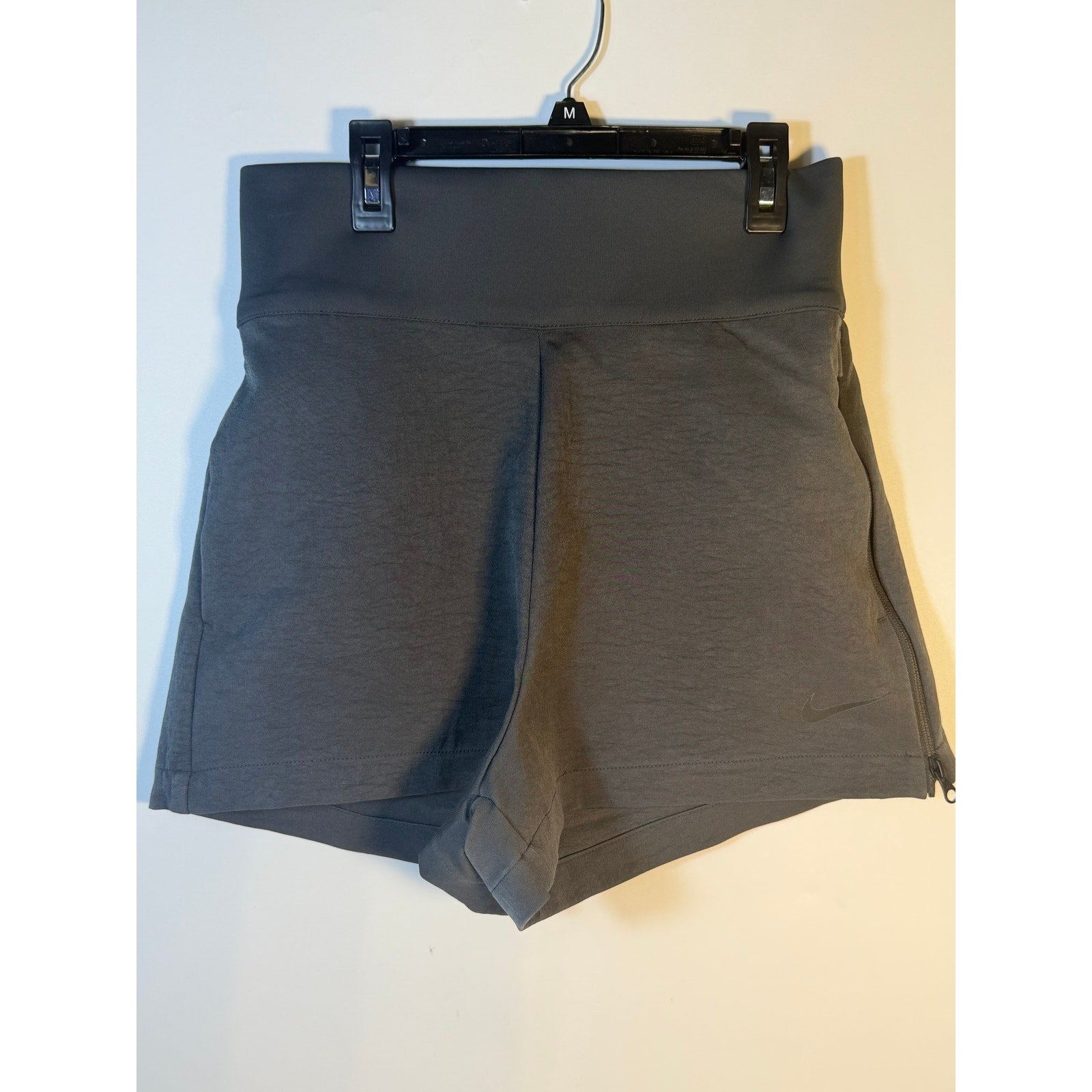 Nike Dri-FIT Flex Bliss Luxe Shorts Women's Medium Gray High Rise Running NWT