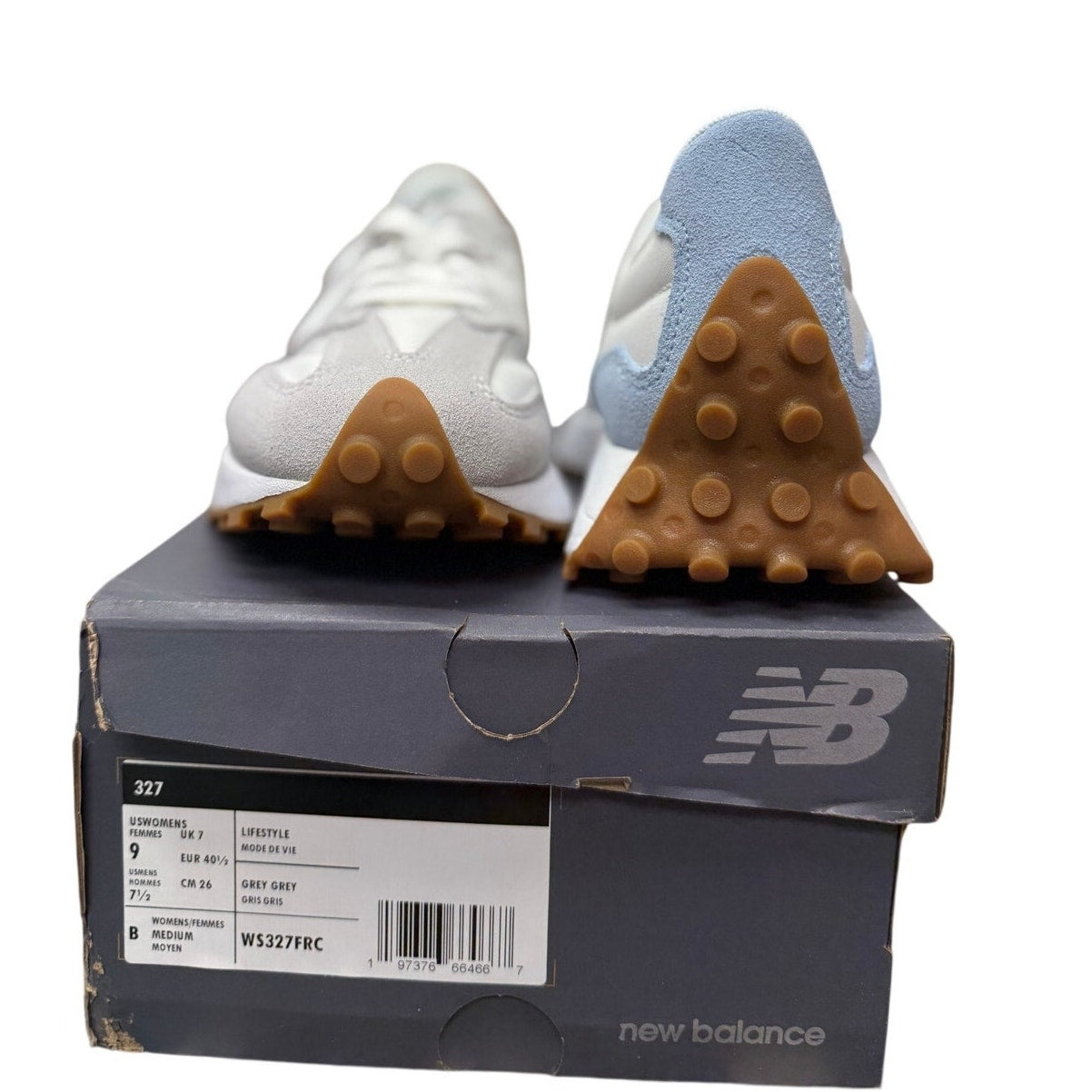 New Balance 327 Women’s 9 Grey Grey Retro Running Lifestyle Sneakers WS327FRC