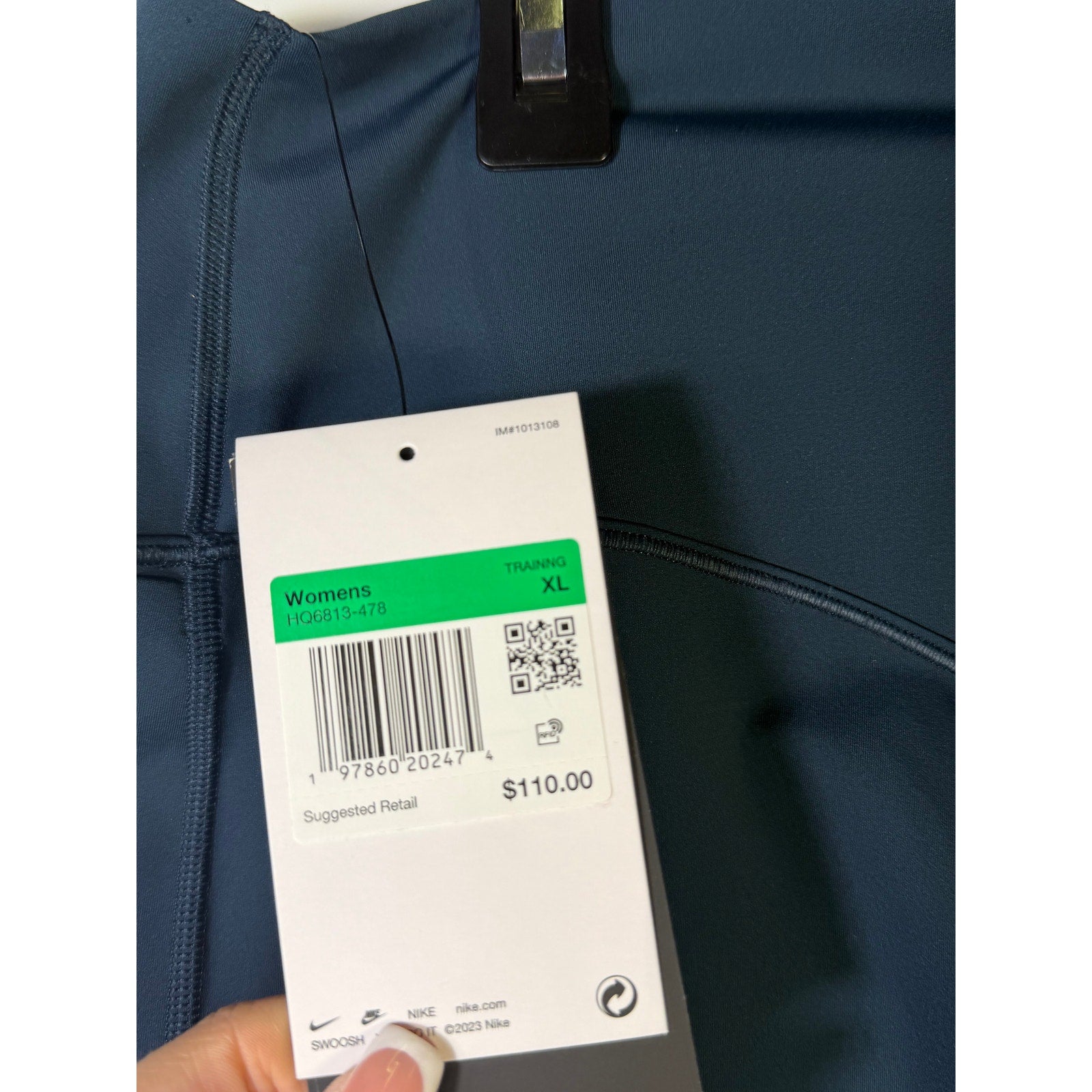 Nike One High-Waisted Training Leggings Women's XL Blue