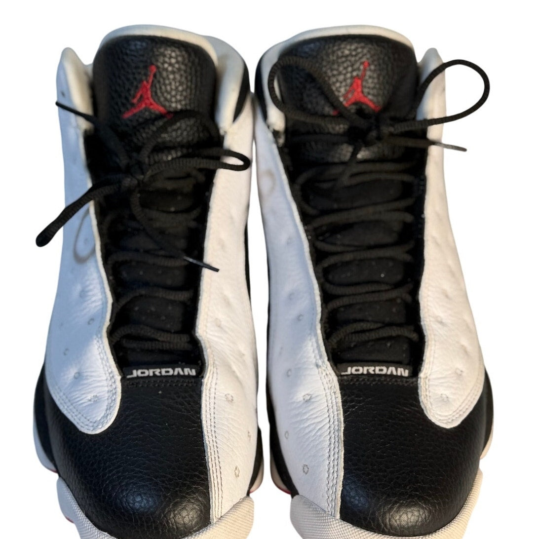 Air Jordan 13 Retro He Got Game Black White Sneakers Men's US 11.5