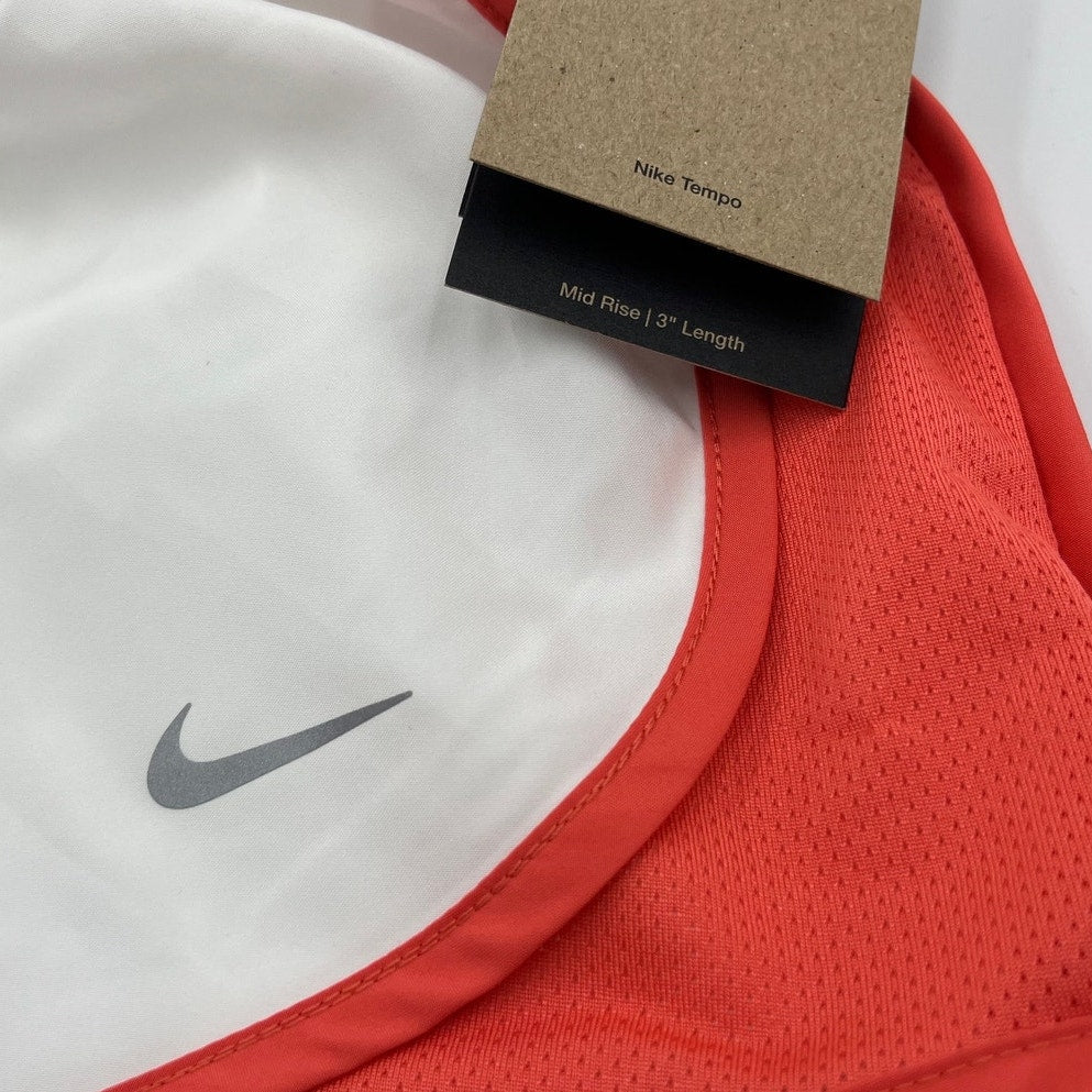 NWT Nike Tempo Women’s Training Shorts – Size Large | Mid Rise | 3” Inseam | Dri-FIT