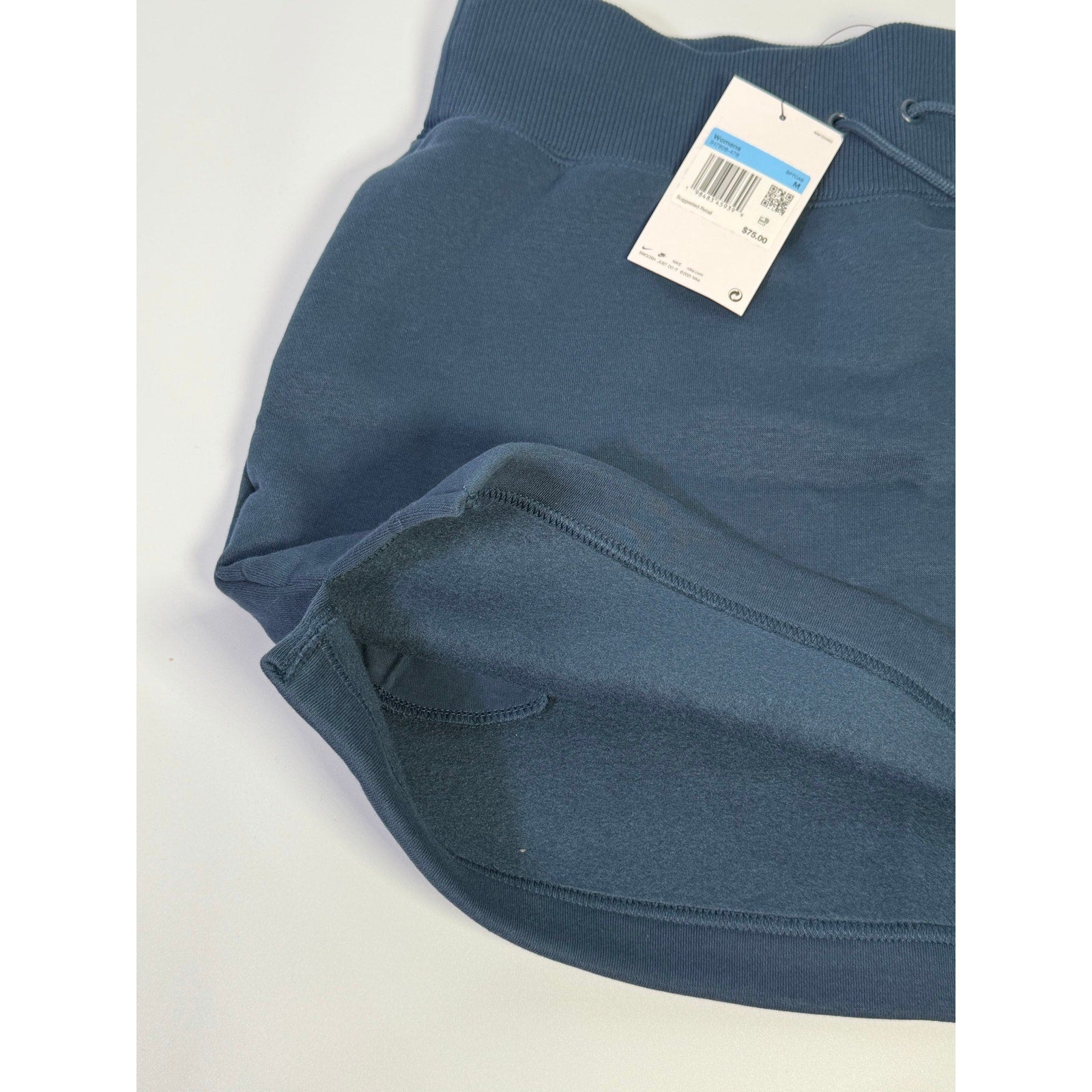 Nike Women’s Fleece Drawstring Mini Skirt Navy Blue Size M NWT