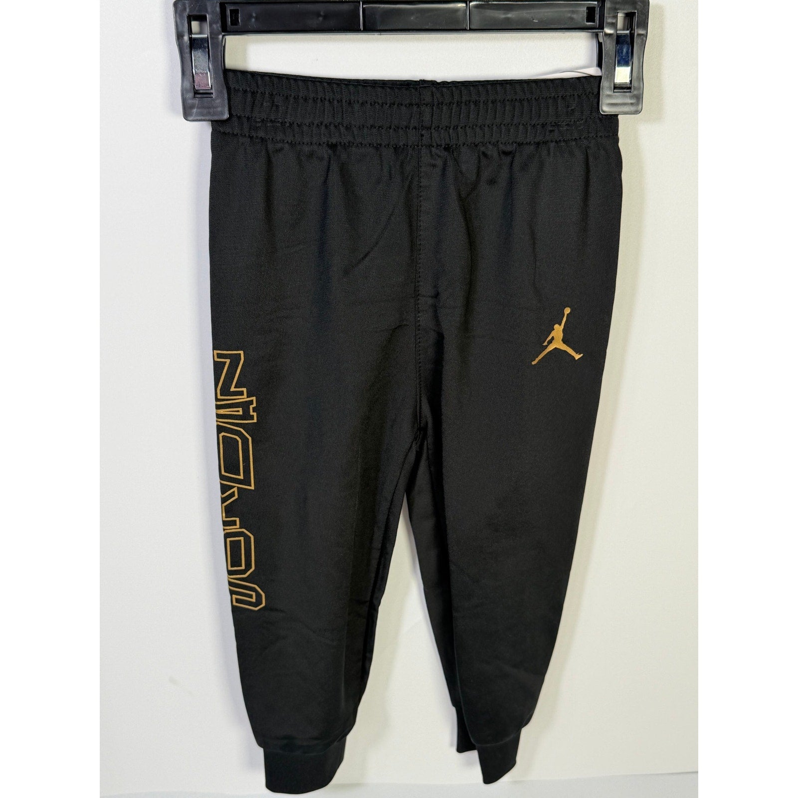 Jordan Baby Boys 2-Piece Track Jacket Jogger Set Black Gold Size 18M NWT