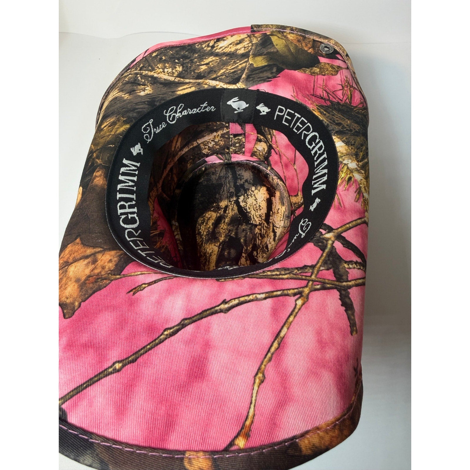 Peter Grimm Mossy Oak Women’s Pink Camo Western Cowboy Hat Snap-Up Brim