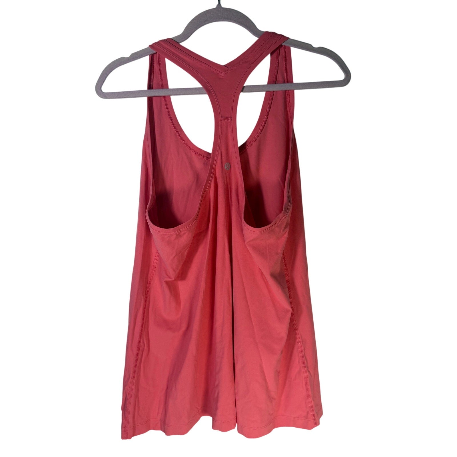 Lululemon Women’s Racerback Athletic Tank Top Coral Pink Size 18