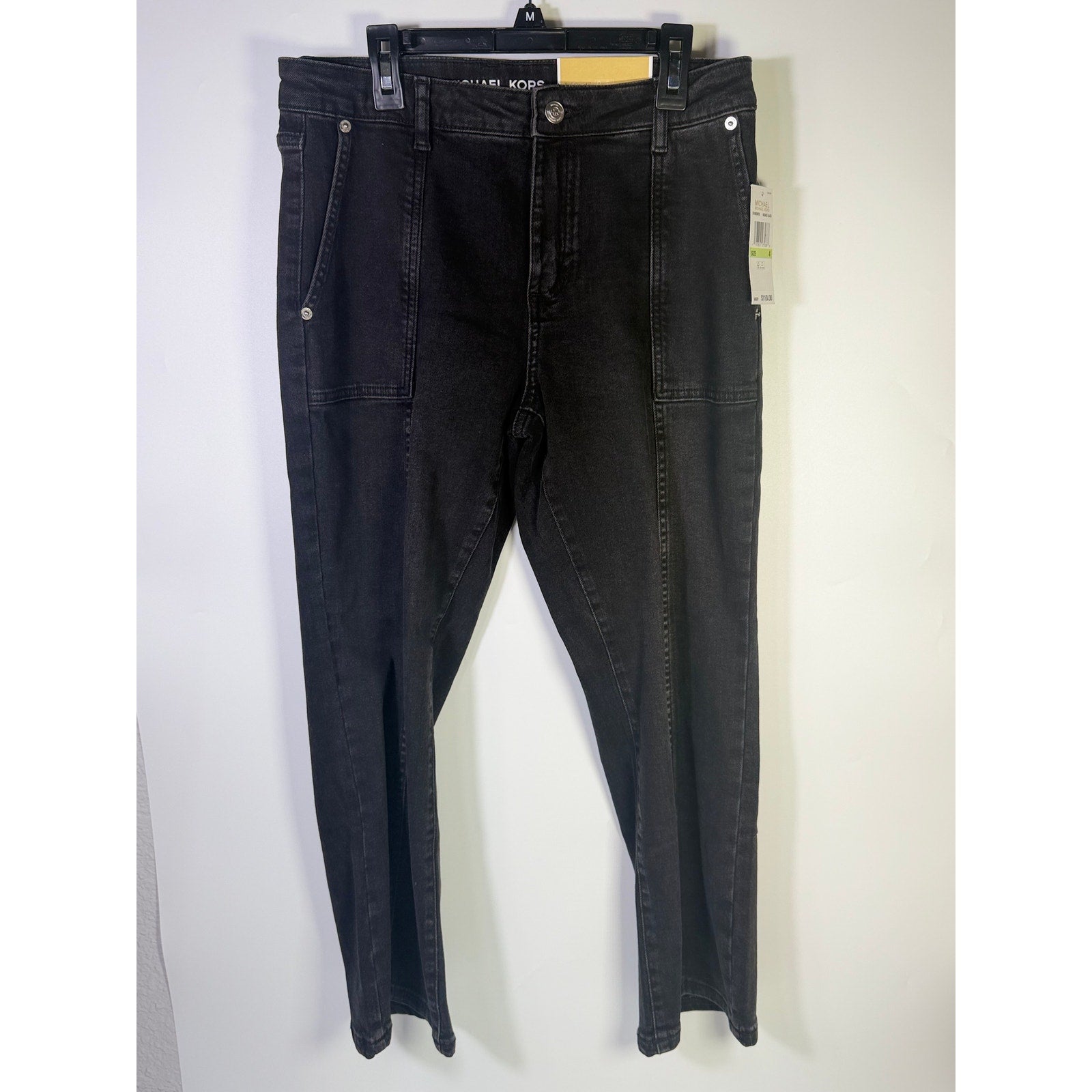 MICHAEL Michael Kors Women’s Selma Cropped Flare Jeans Washed Black Size 4