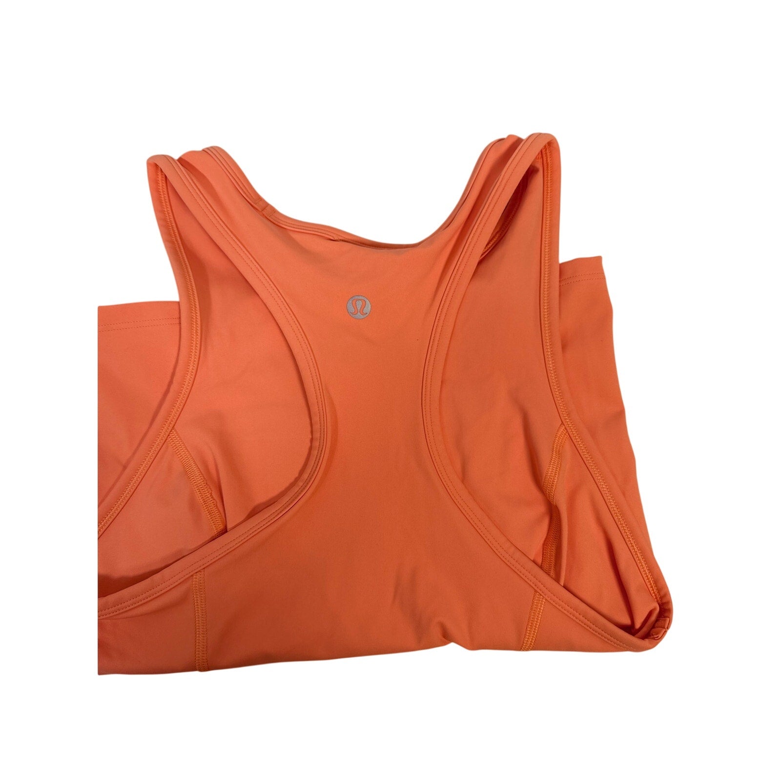 Lululemon Nulu Racerback Cropped Run Tank Women's Size 4 Coral NWT