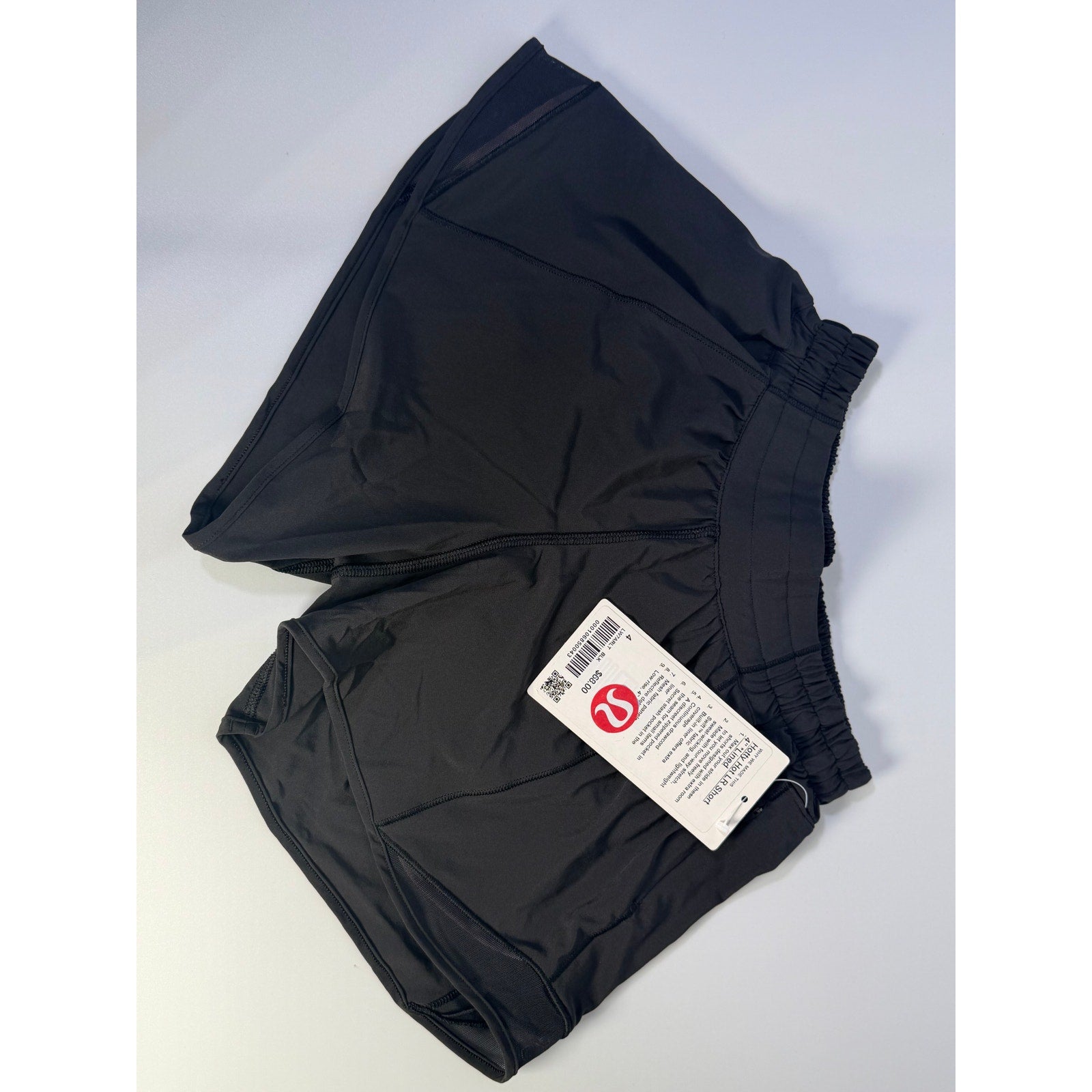 Lululemon Hotty Hot Low Rise Lined Shorts 4" Black Women's Size 4 NWT