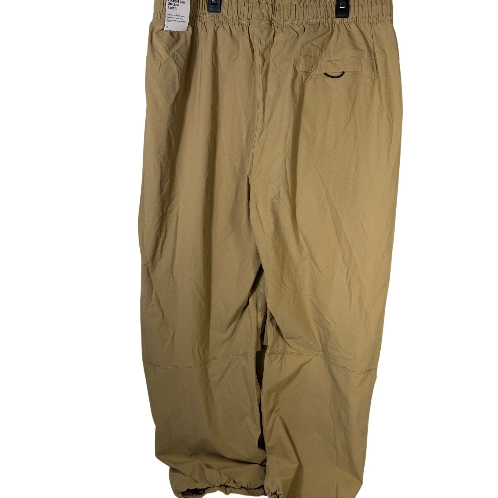 Nike Tech Men’s Woven Oversized Pants Parachute Beige Size L NWT