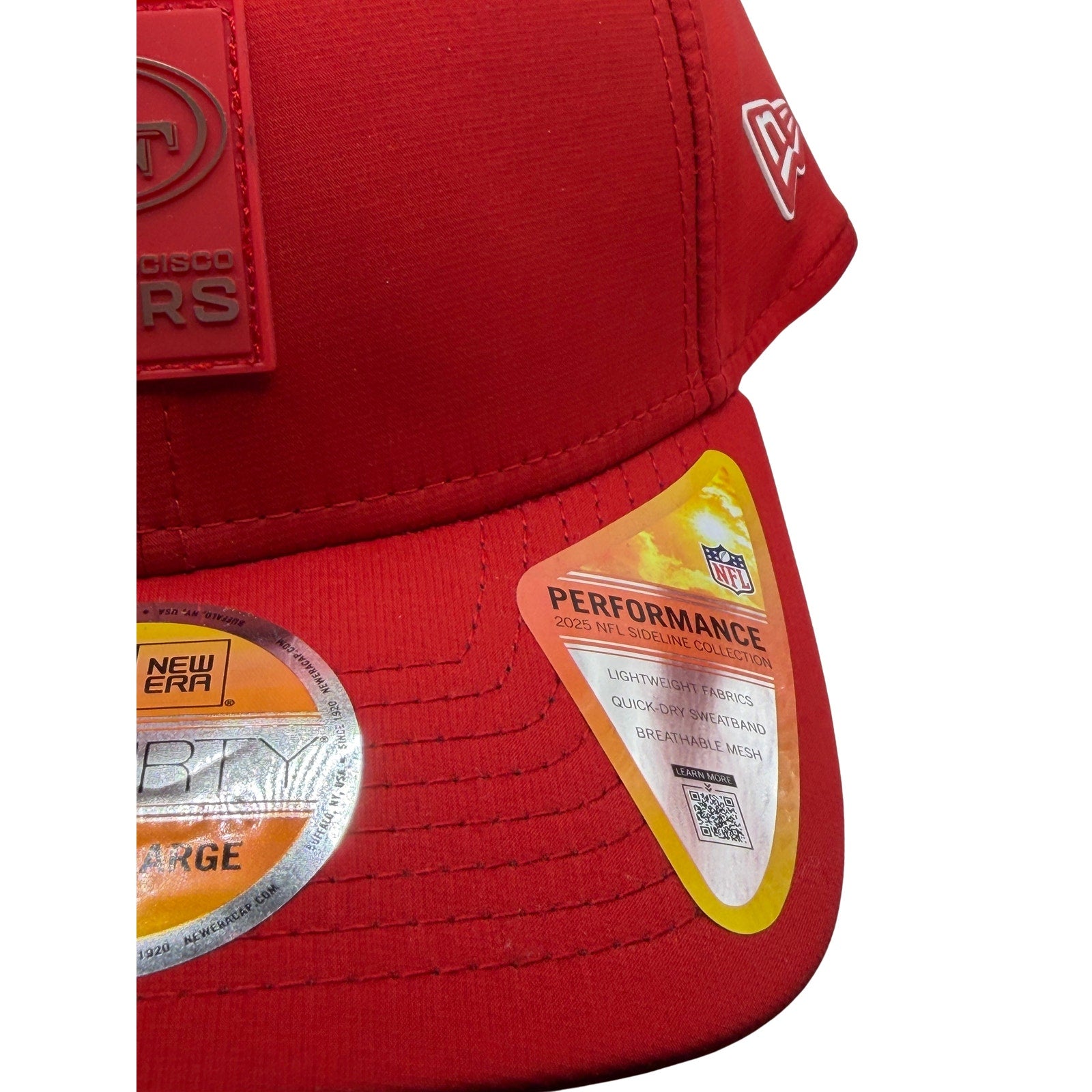 San Francisco 49ers NFL New Era 39THIRTY Red Stretch Fit Hat L/XL NWT