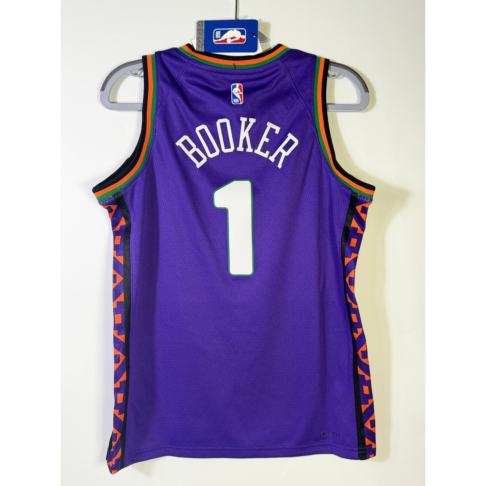 Nike NBA Phoenix Suns Devin Booker #1 City Edition Swingman Jersey Youth M 10/12 NWT
