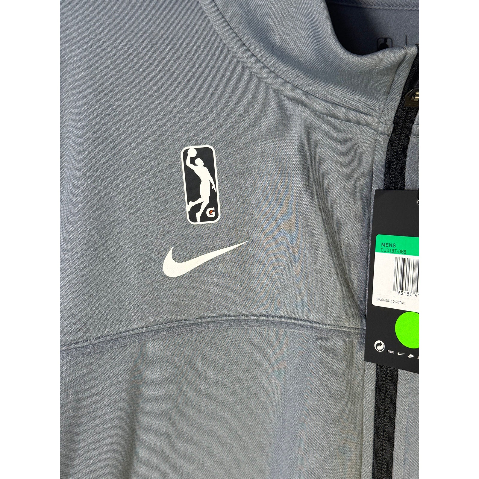 Nike G League Team Issued Full Zip Performance Jacket Gray XL Tall NWT