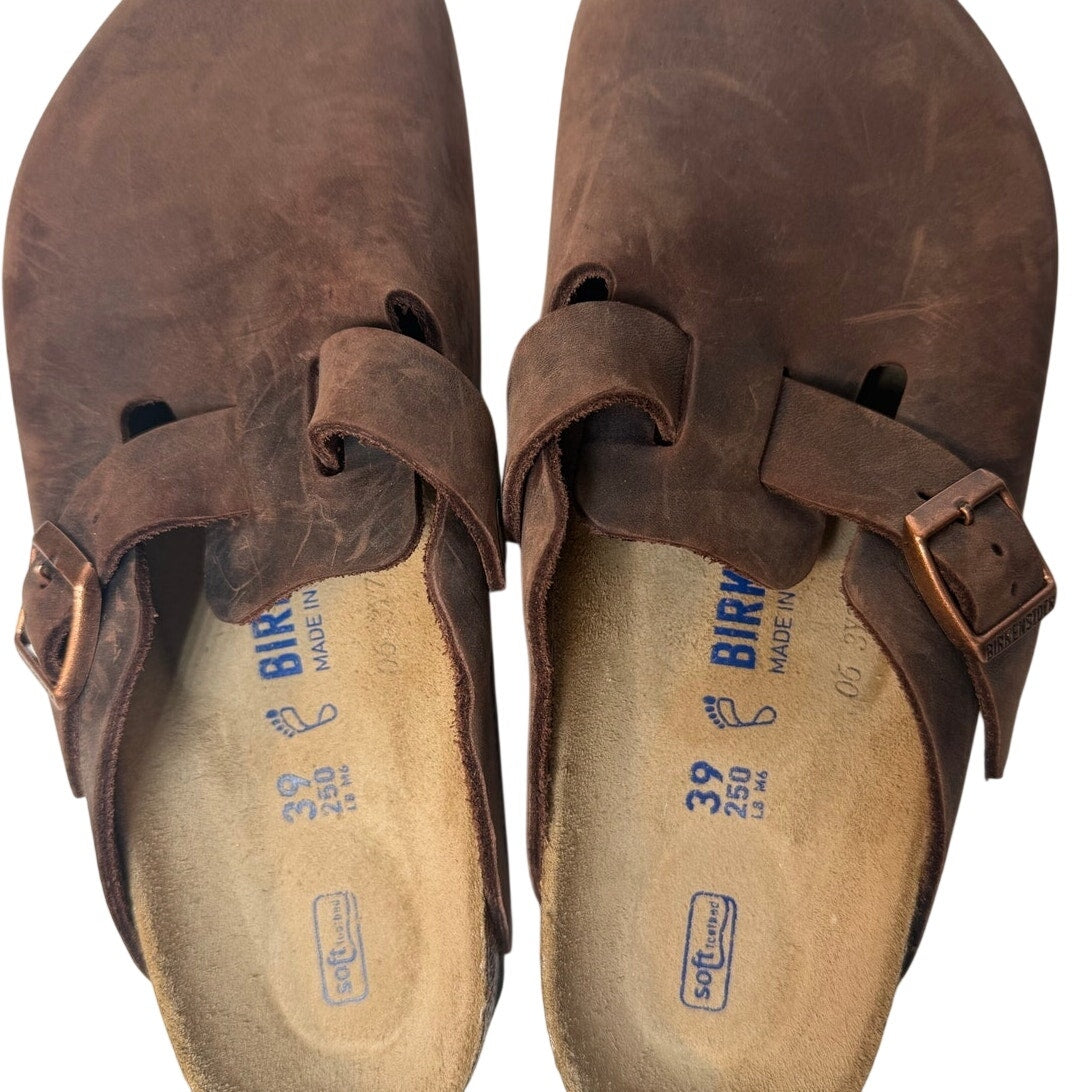 Birkenstock Boston Soft Footbed Closed-Toe Clog – Brown – size 39