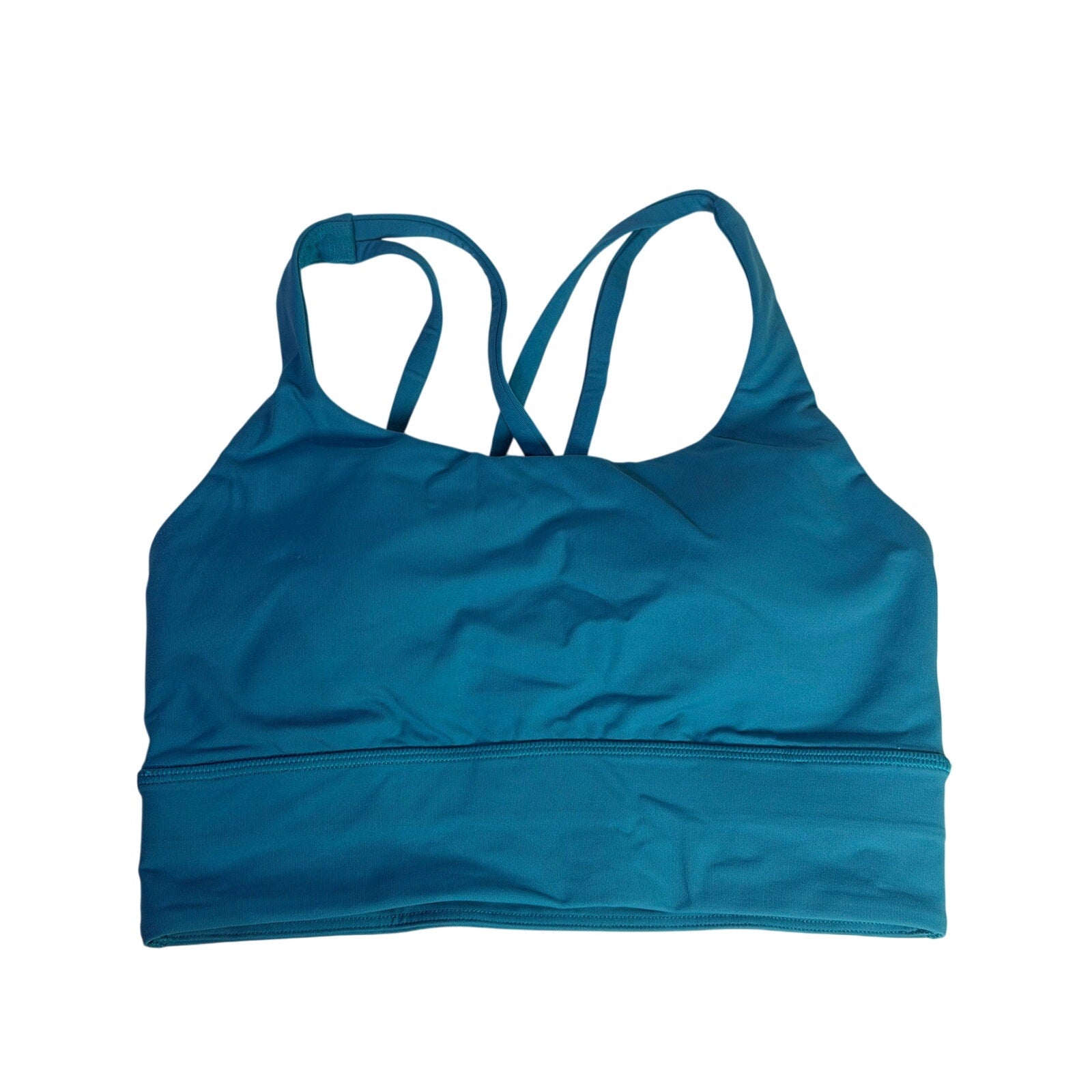 Lululemon Women’s Strappy Longline Sports Bra Teal Blue Size 4