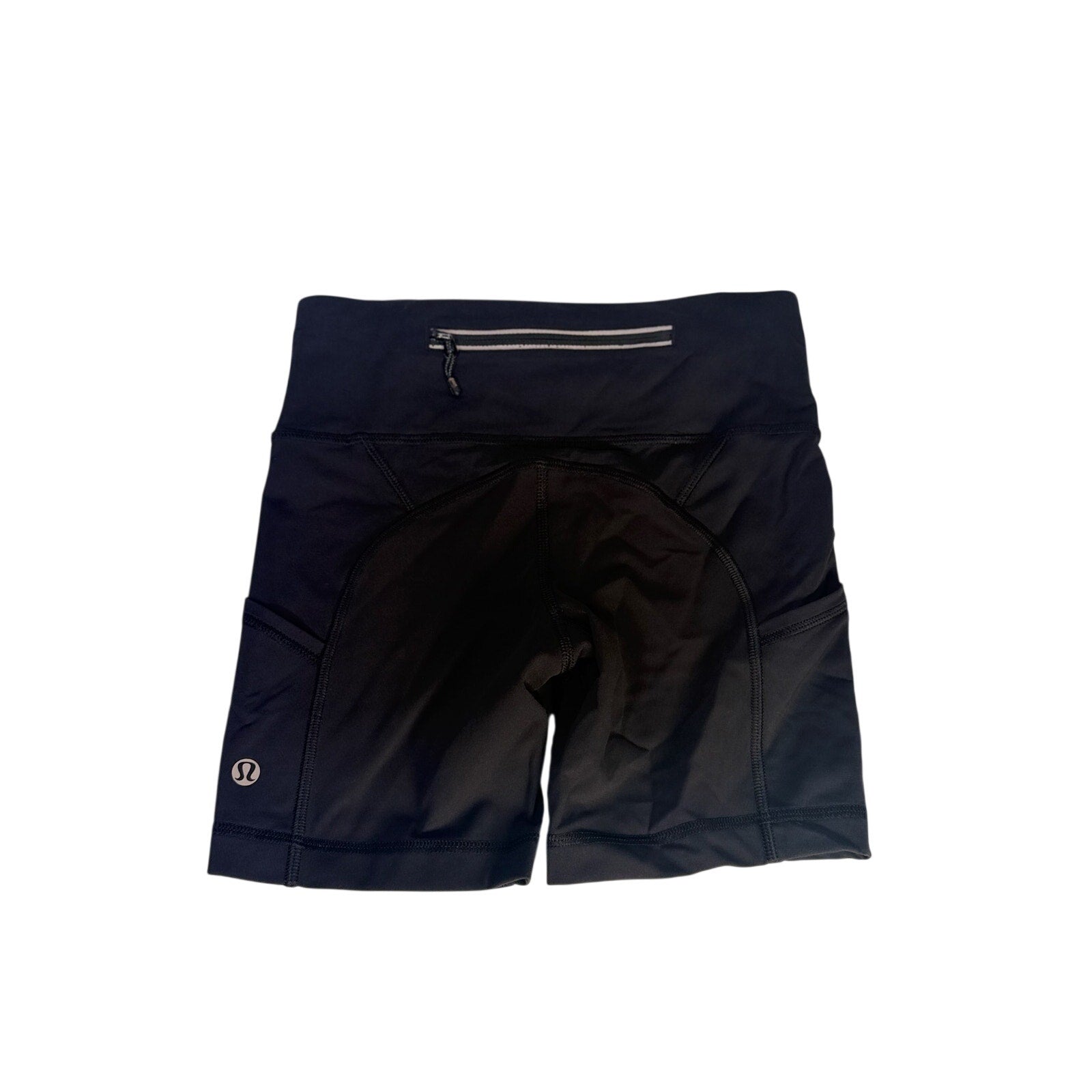 Lululemon Women’s High-Rise Biker Shorts Black Pockets Size 2